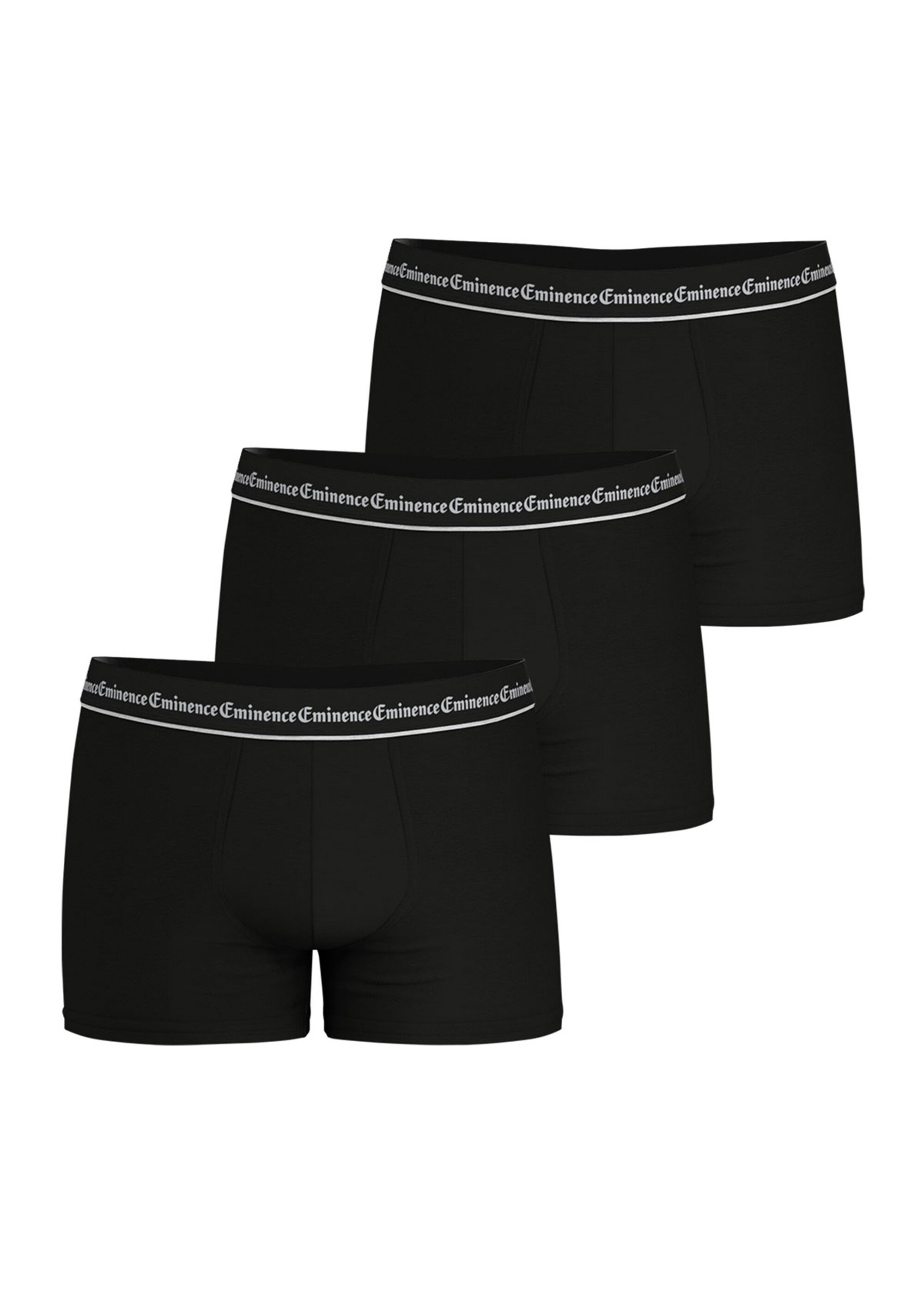 Lot de 3 boxers unis homme Homme Noir EMILE33-2400 DE1