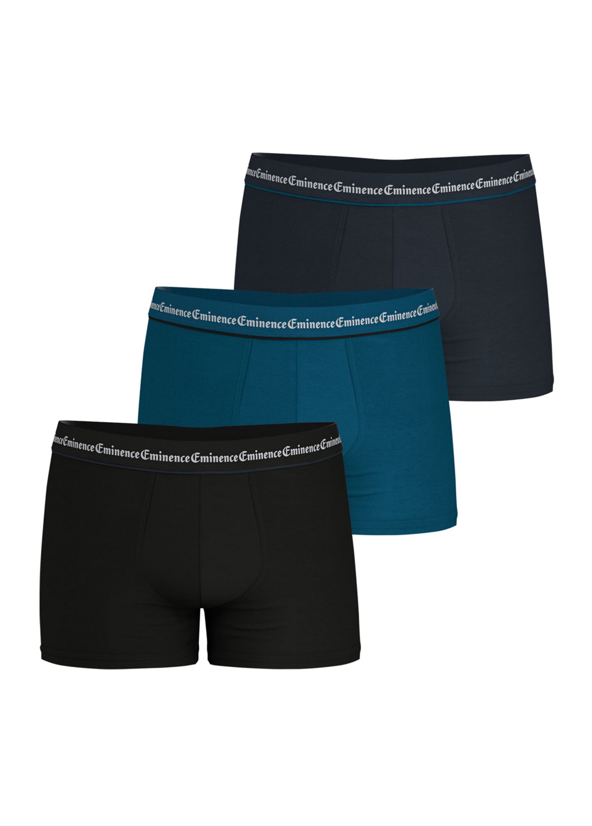 Lot de 3 boxers unis homme Homme Gris EMILE33-2400 DE1