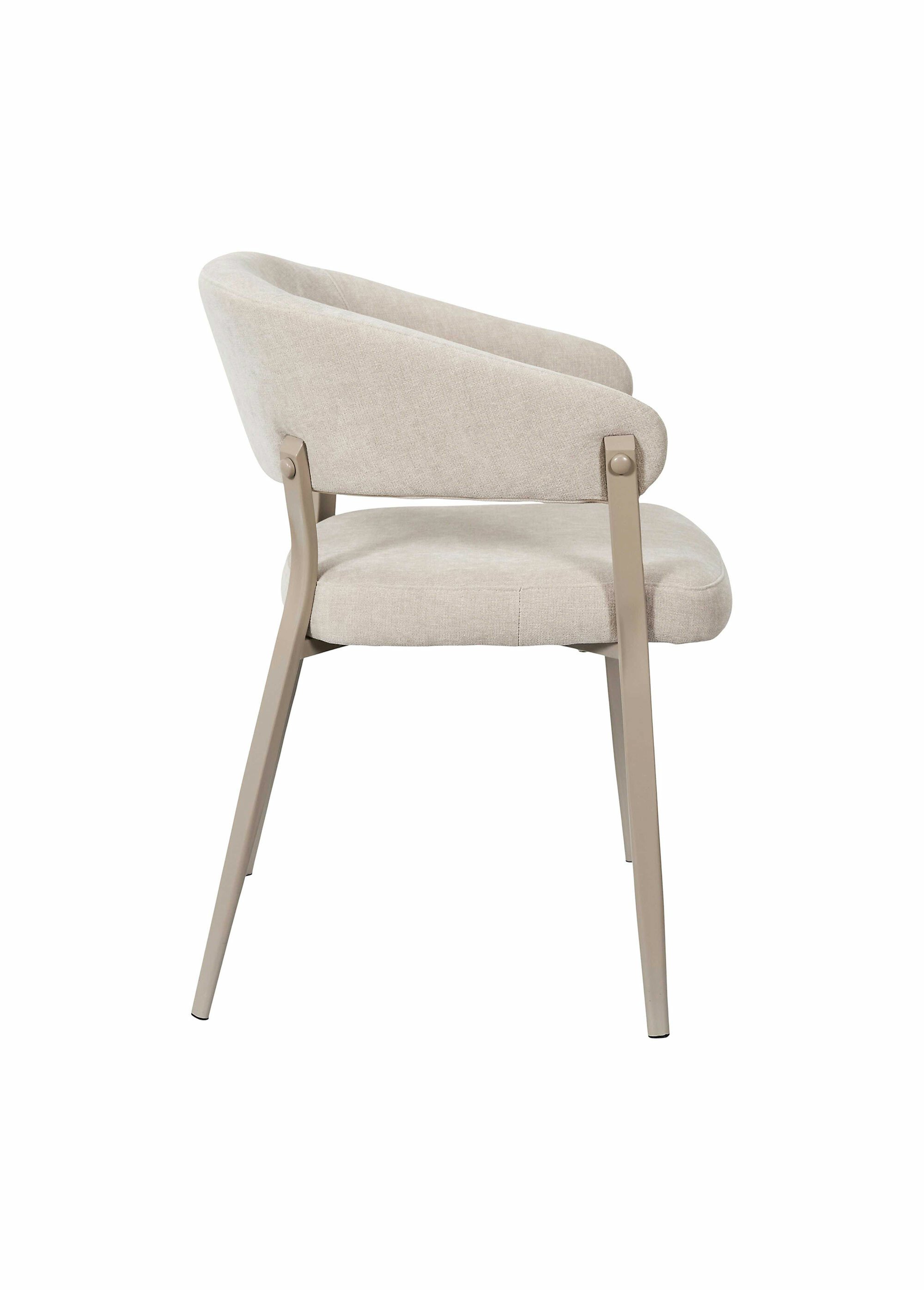 Fauteuil assise tissu maille chenille 1B BEIGE CMP-HD7792 DE2