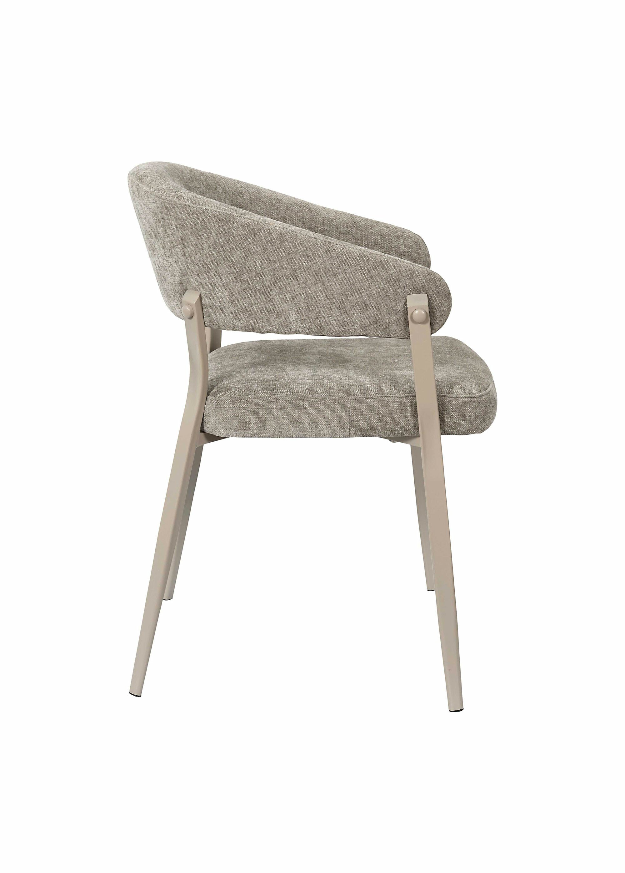 Fauteuil assise tissu maille chenille 1B MARRON CMP-HD7792 DE2