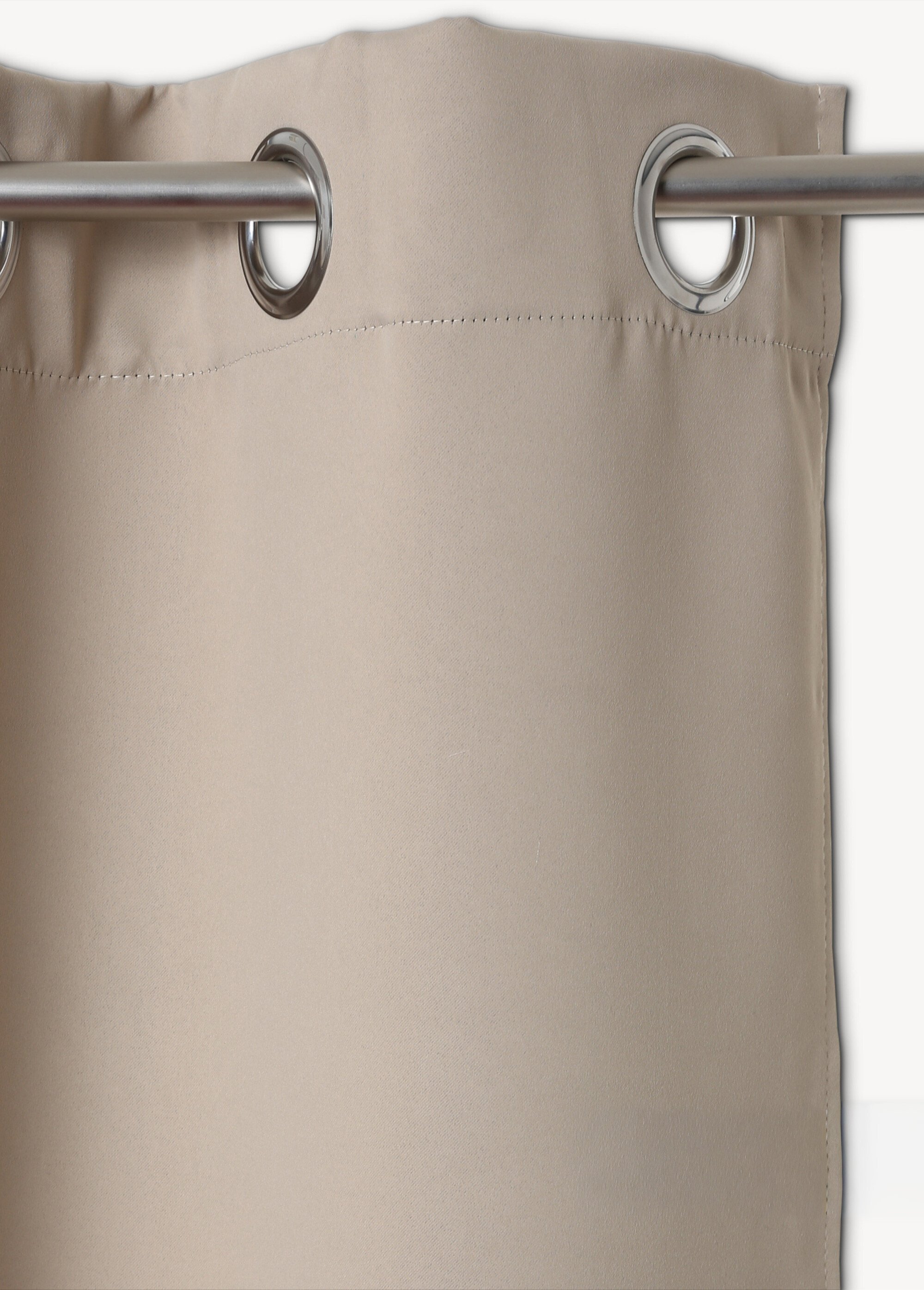 Rideau occultant oeillets métal 140x260cm Beige JJA-103859 DE1