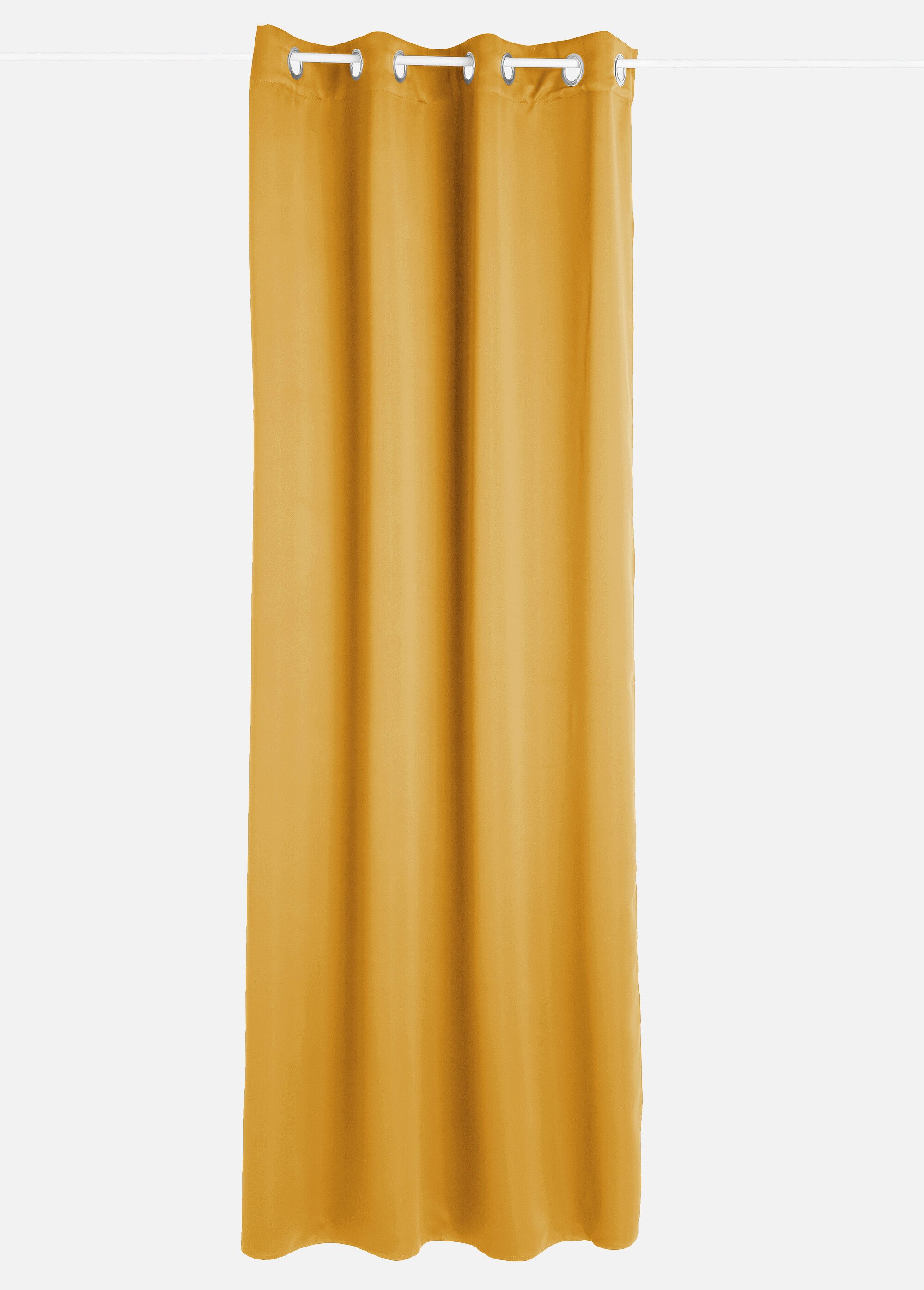 Rideau occultant oeillets métal 140x260cm Marron JJA-103859 FA1