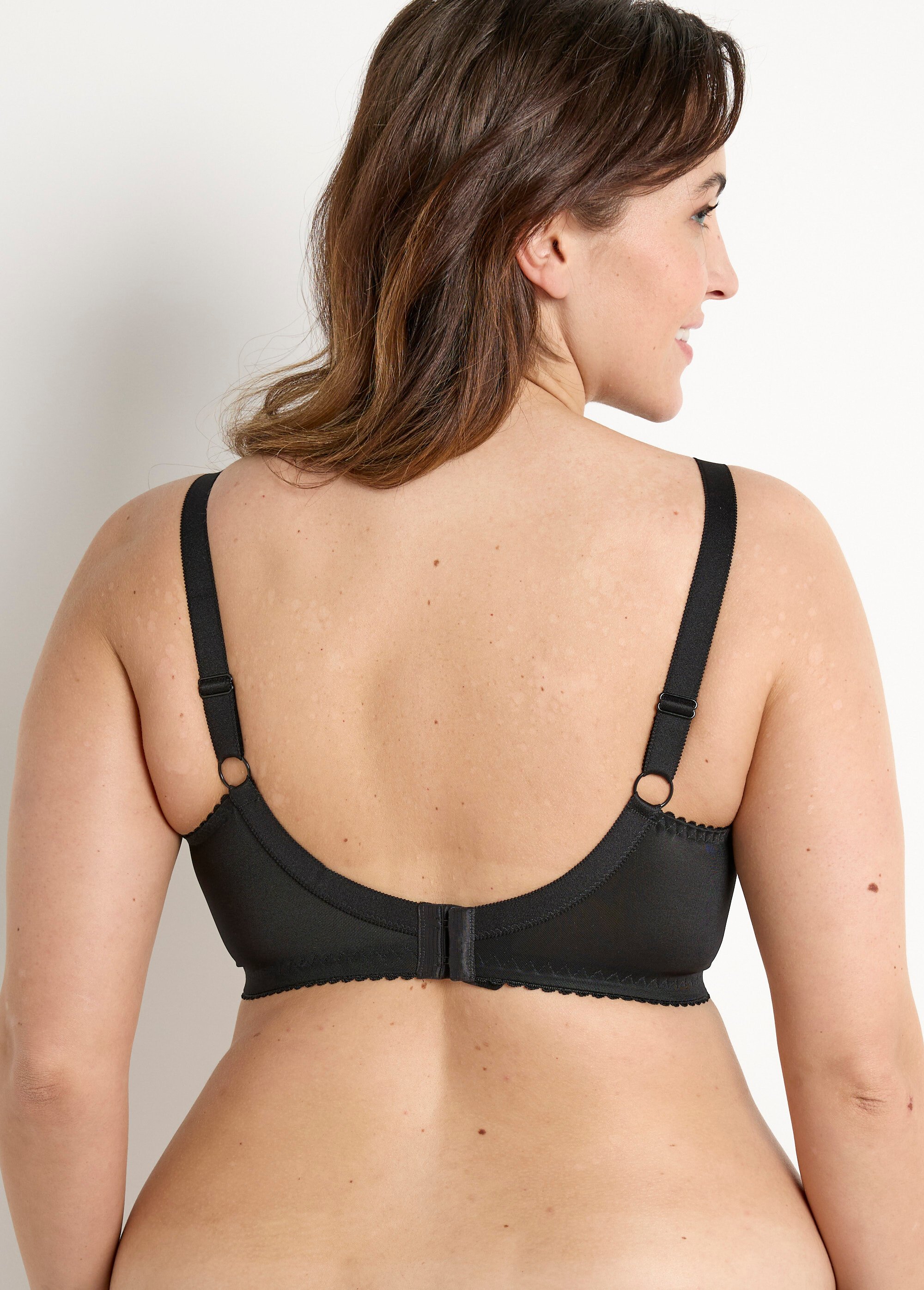 Soutien-gorge sans armatures tulle effet rayé