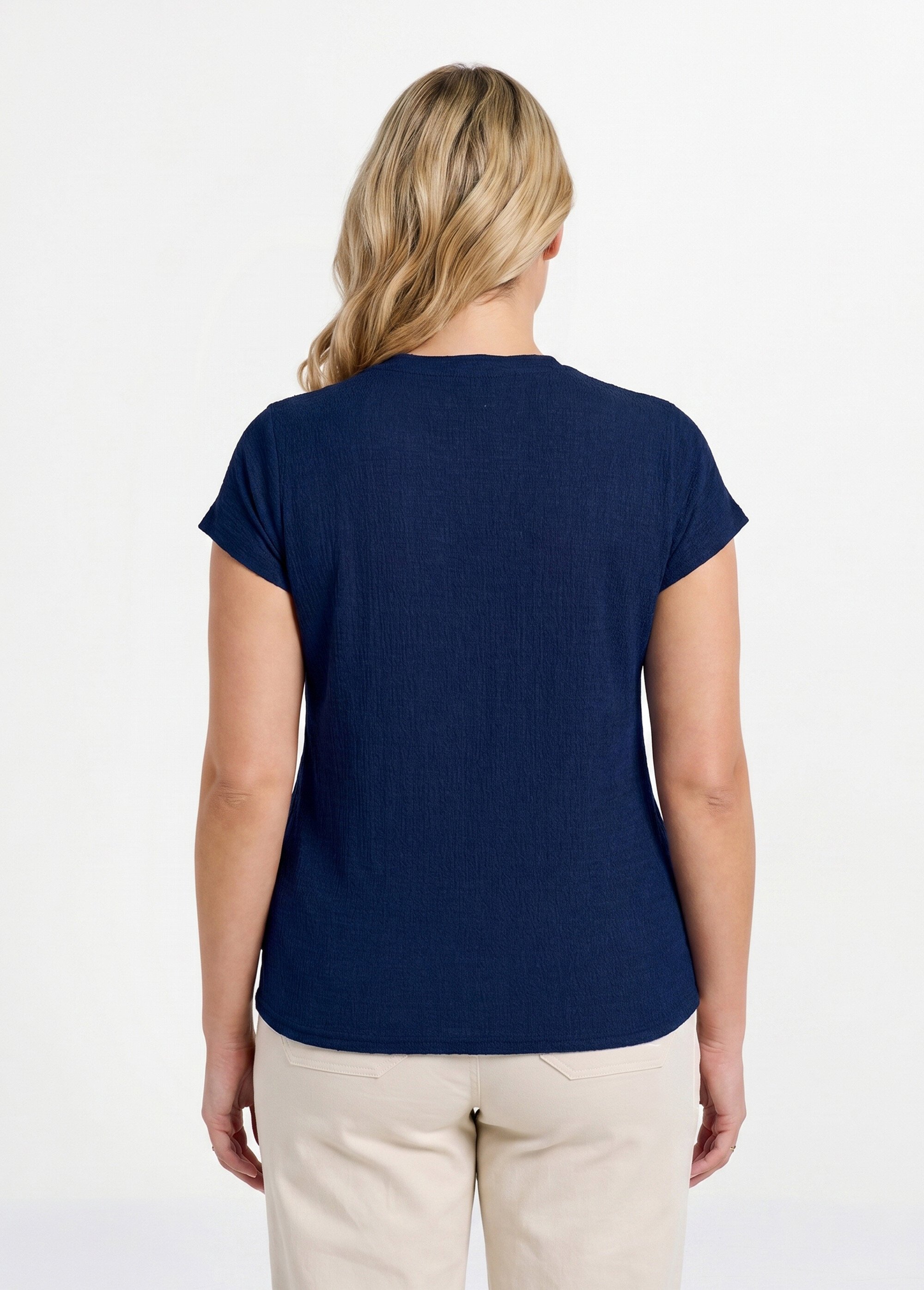 T-shirt manches courtes uni ou imprimé fleurs