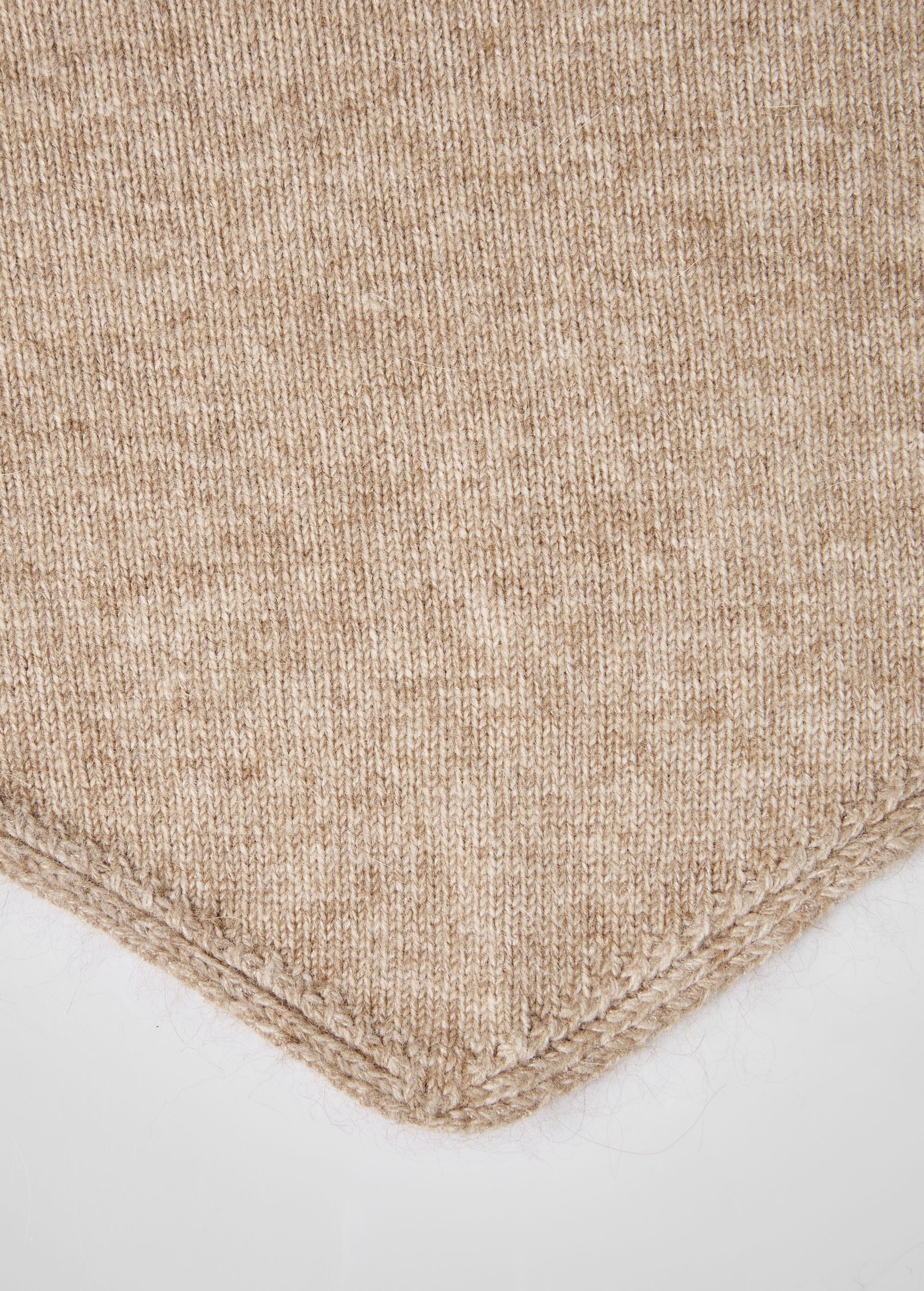 Echarpe triangle avec laine + cachemire