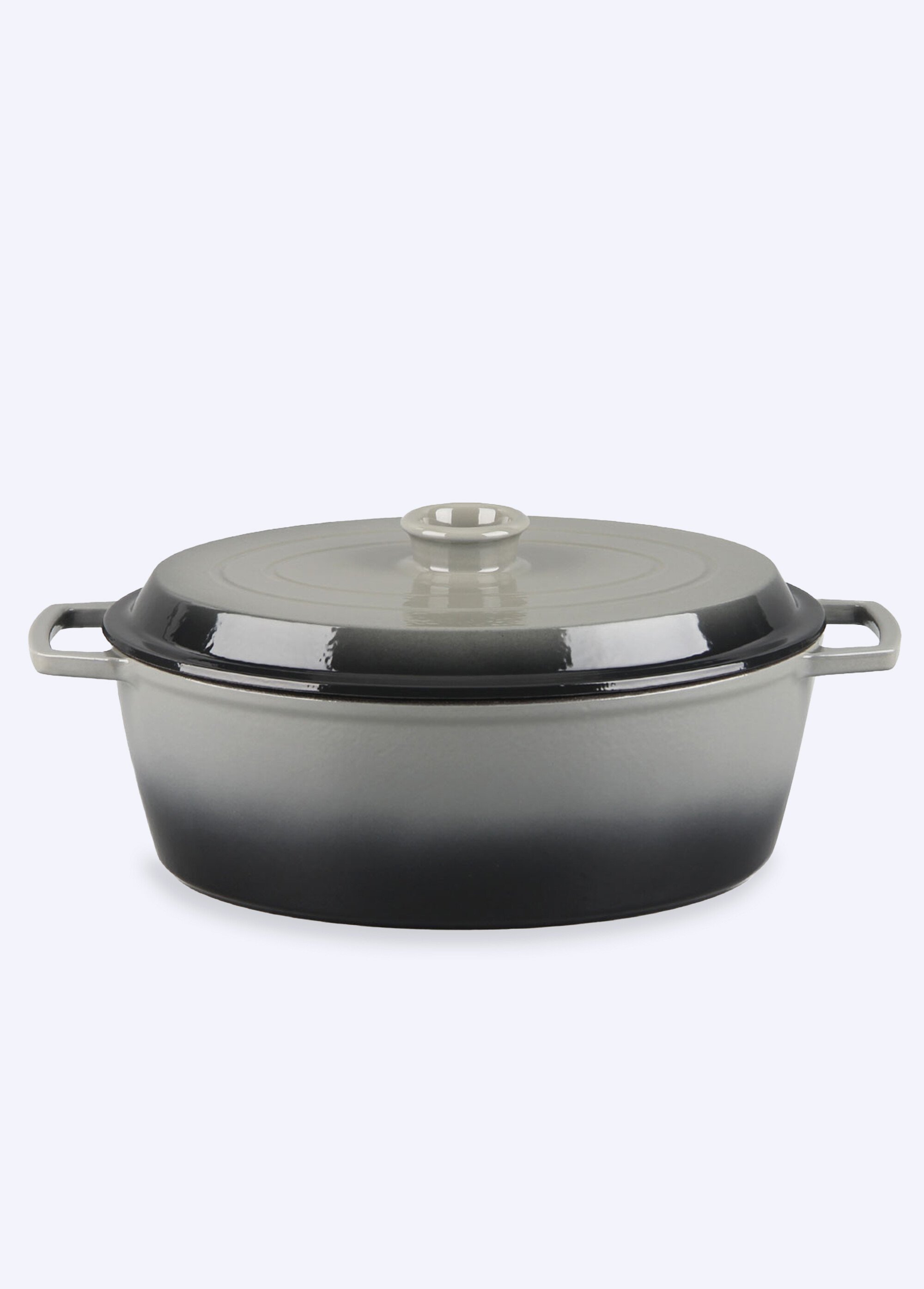 Cocotte fonte ovale 33cm, Masseiron 2A Gris 9110230 FA1