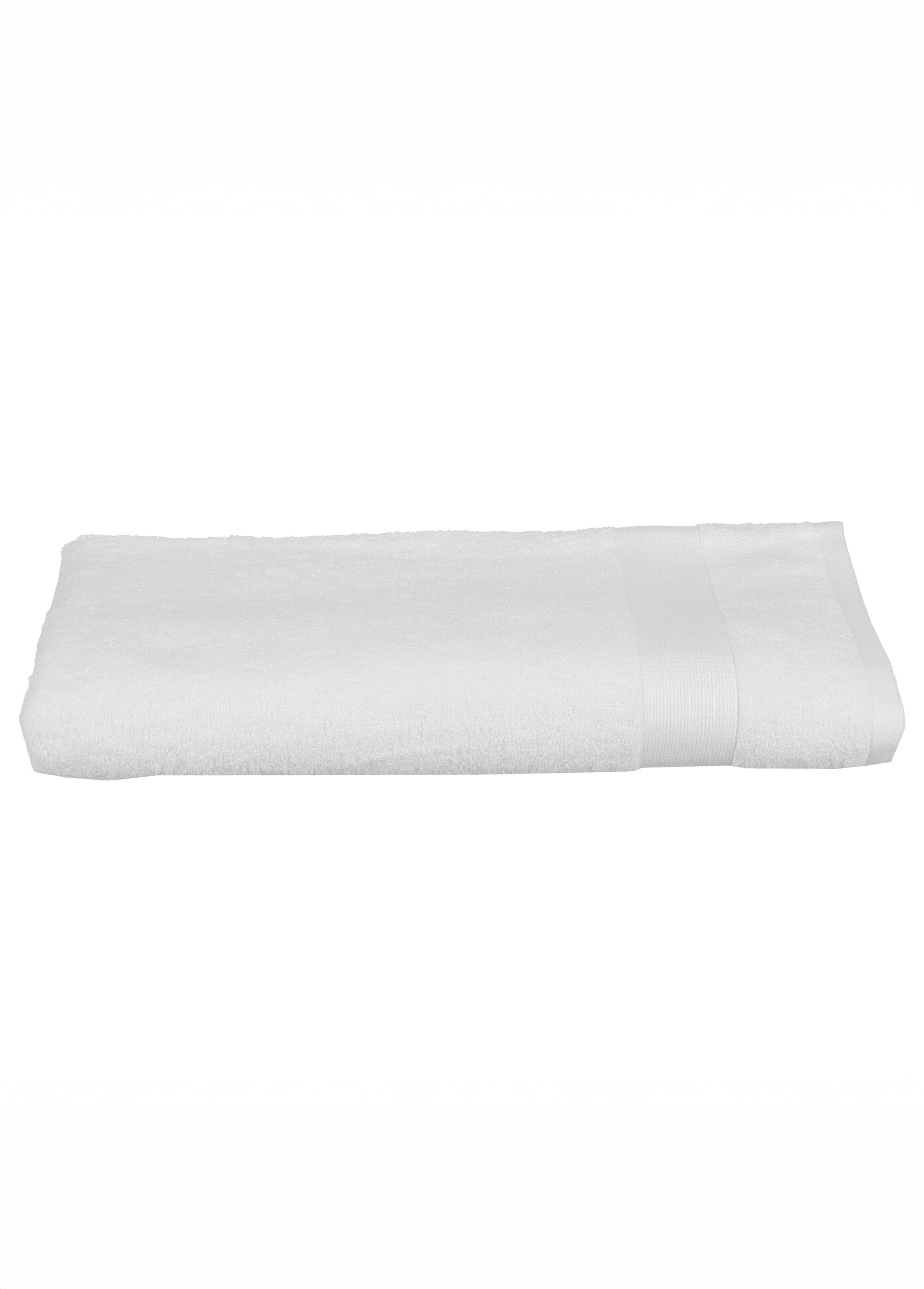 Drap de bain épais pur coton 100x150cm Blanc JJA-1258 DE1