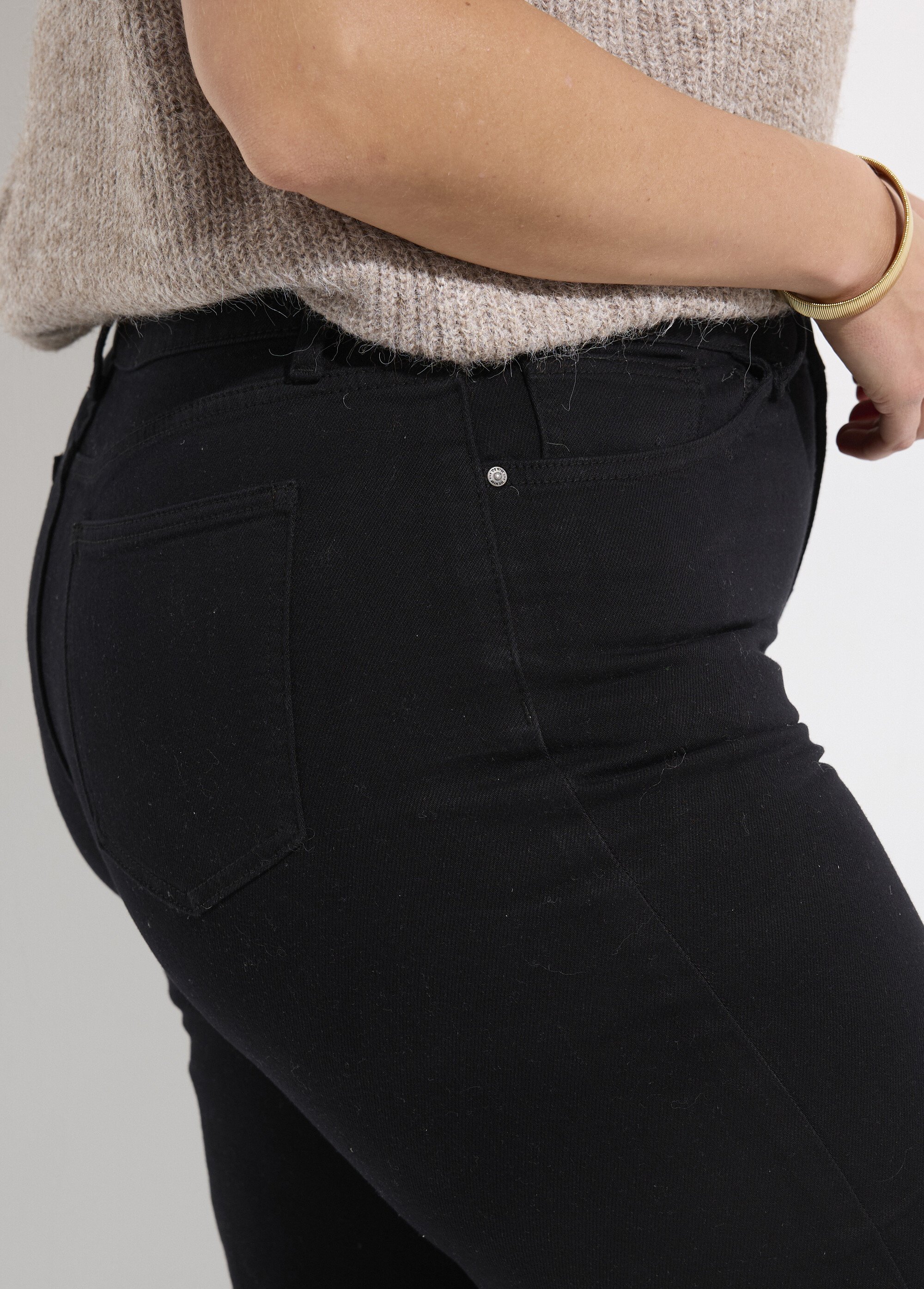 Jean large denim, spécial GRANDE TAILLE Femme Grande Taille Noir OR-CURCHANJD933 DE1
