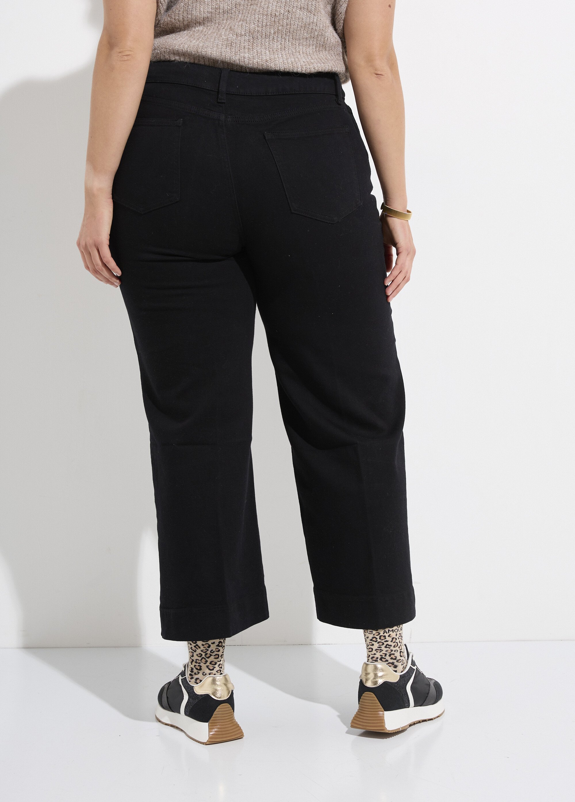 Jean large denim, spécial GRANDE TAILLE Femme Grande Taille Noir OR-CURCHANJD933 DO1