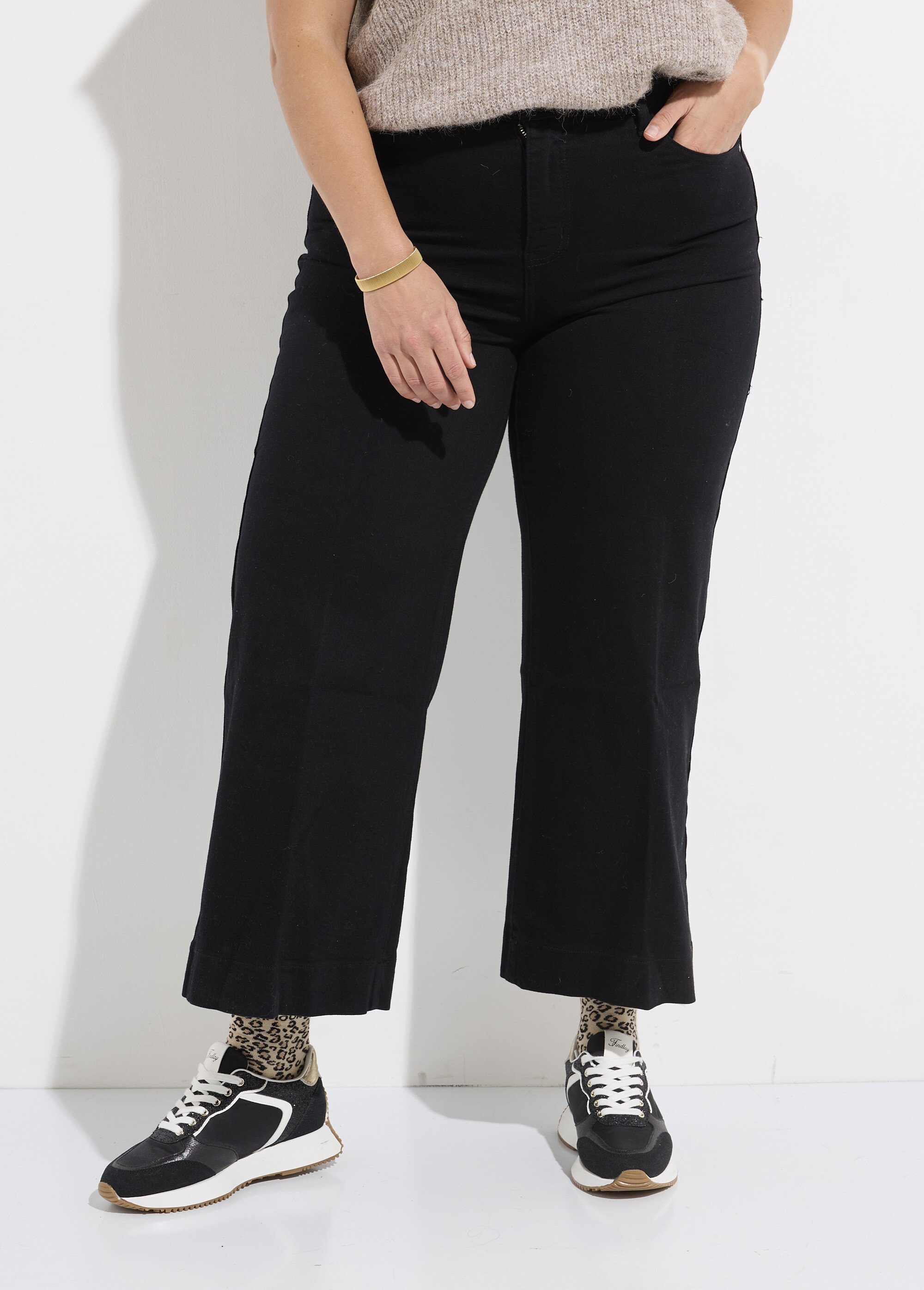 Jean large denim, spécial GRANDE TAILLE Femme Grande Taille Noir OR-CURCHANJD933 FA1