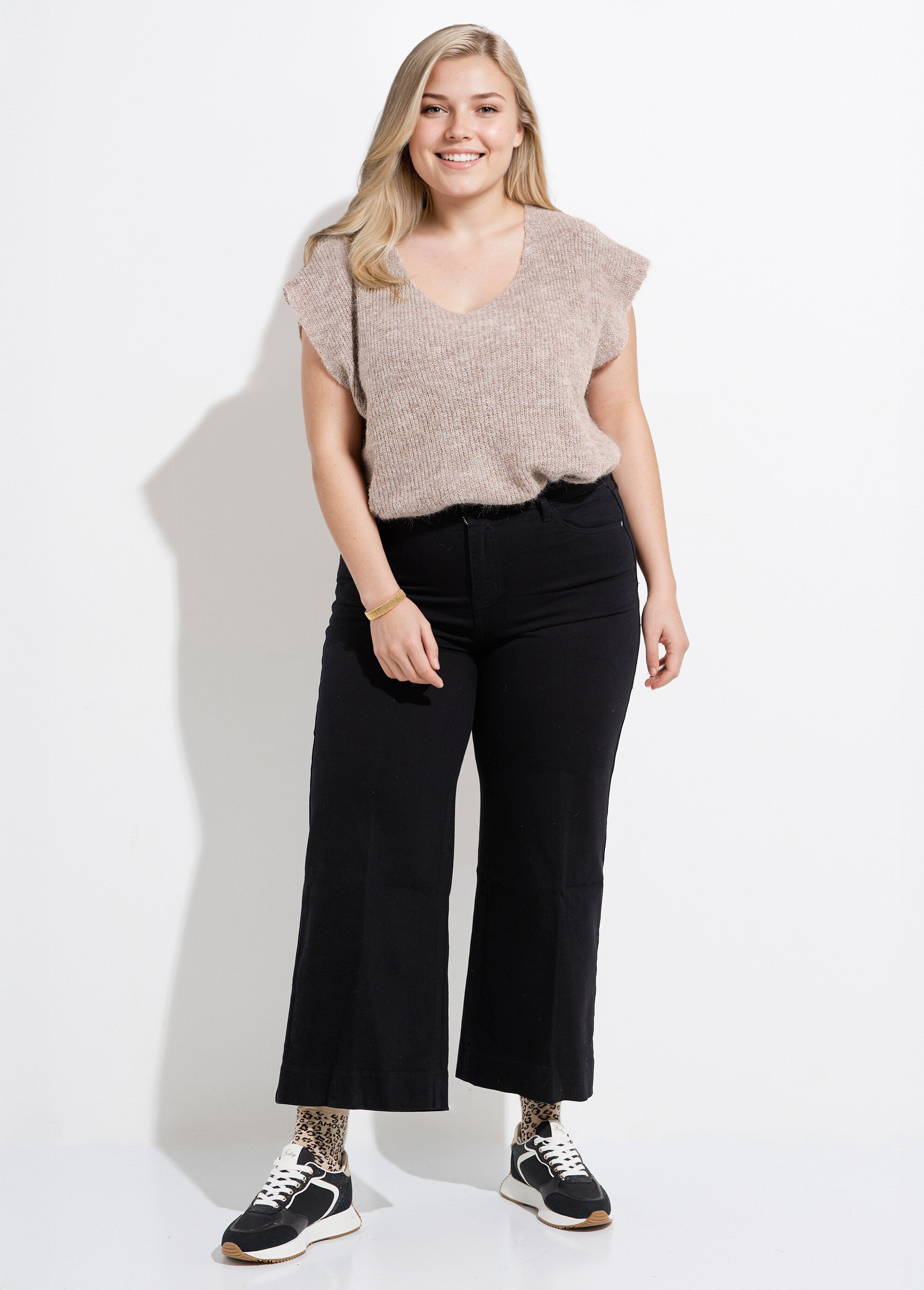 Jean large denim, spécial GRANDE TAILLE Femme Grande Taille Noir OR-CURCHANJD933 SF1