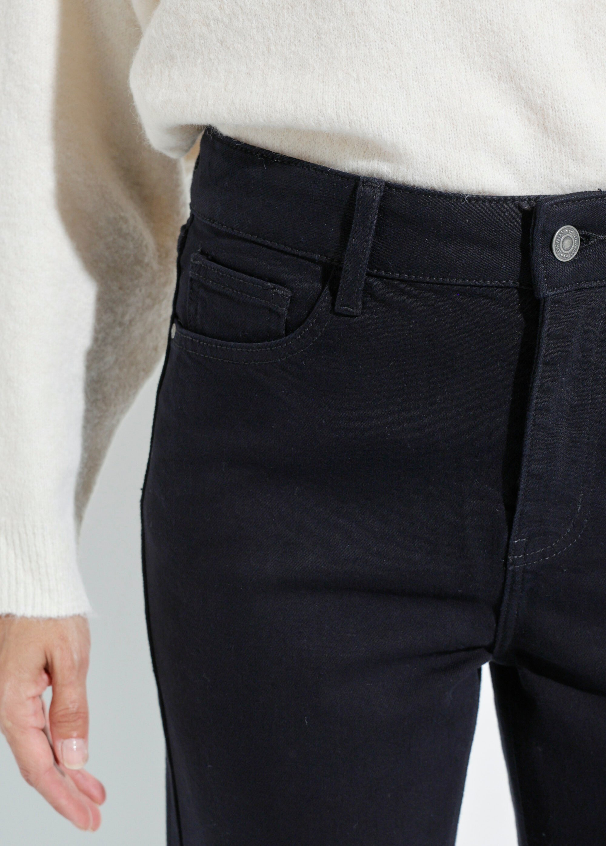Jean mom en denim, spécial GRANDE TAILLE Femme Noir OR-CURCLARJD908 DE1