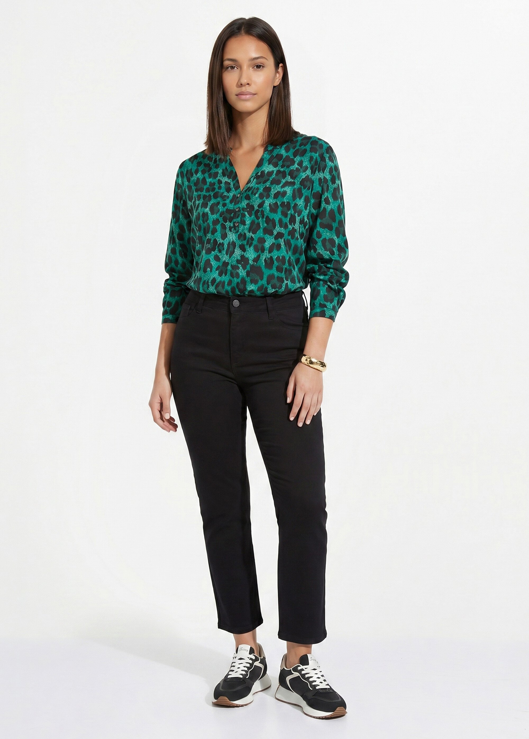 Jean mom en denim, spécial GRANDE TAILLE Femme Noir OR-CURCLARJD908 SI1