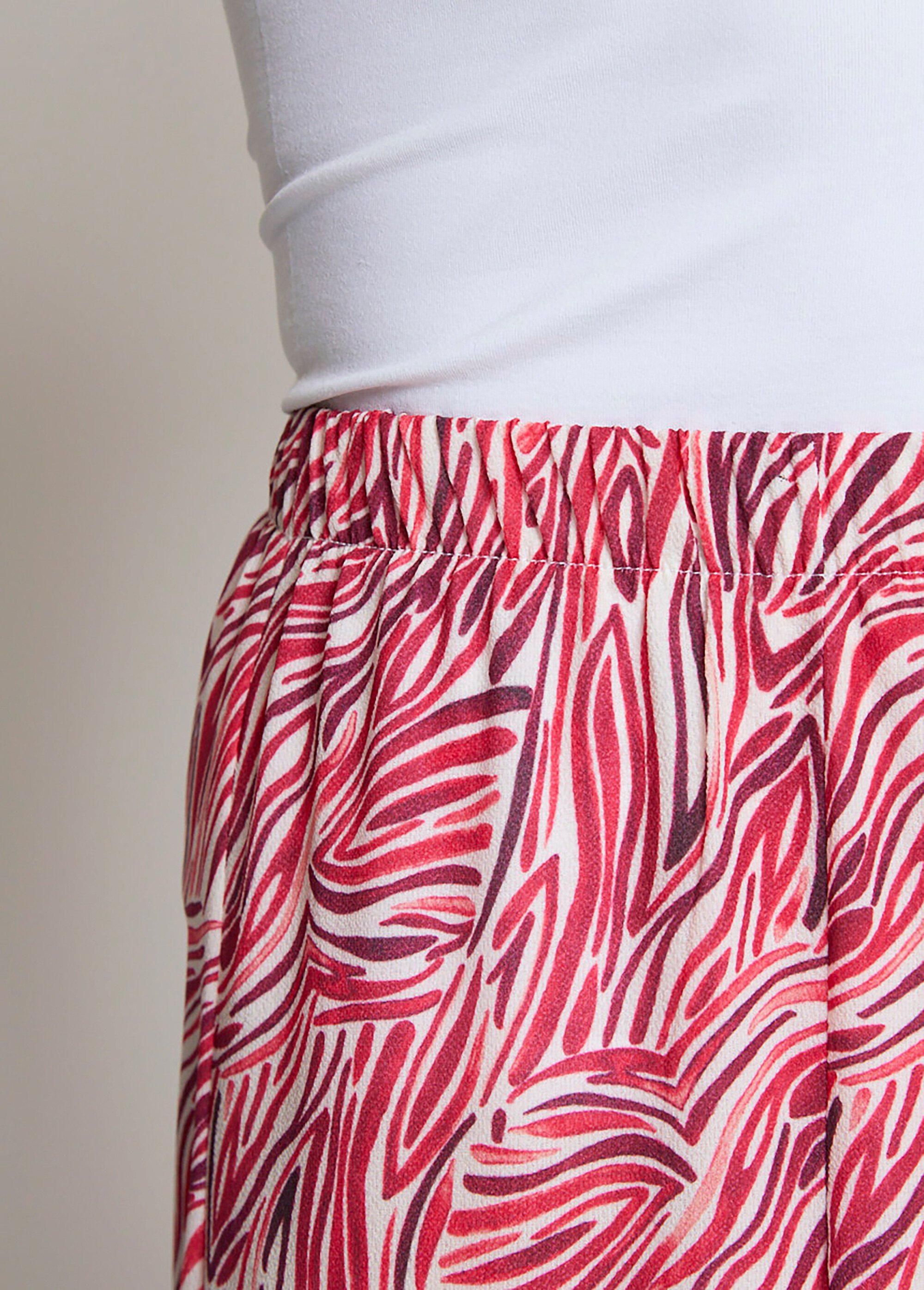 Jupe-pantalon taille élastiquée ample