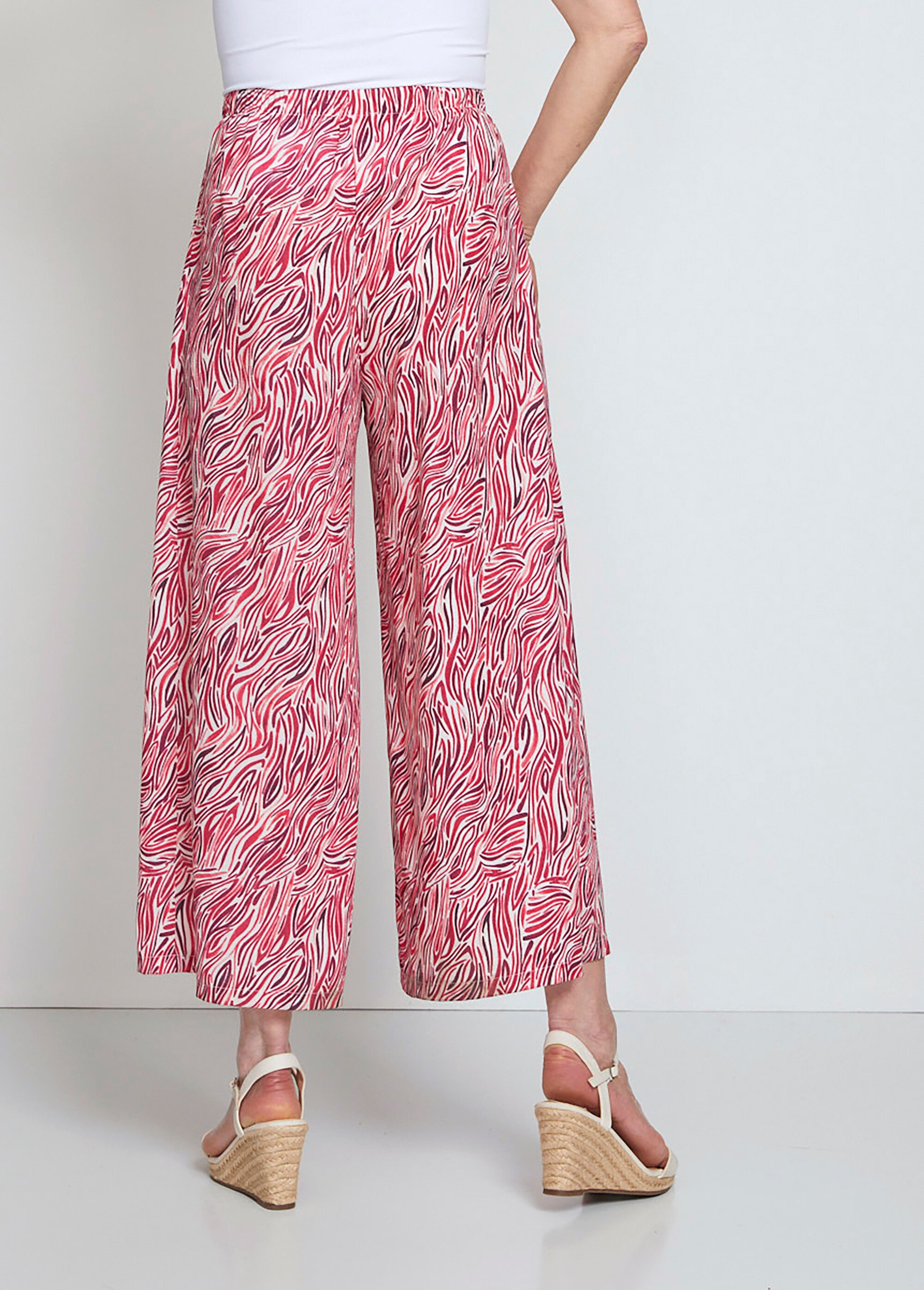 Jupe-pantalon taille élastiquée ample