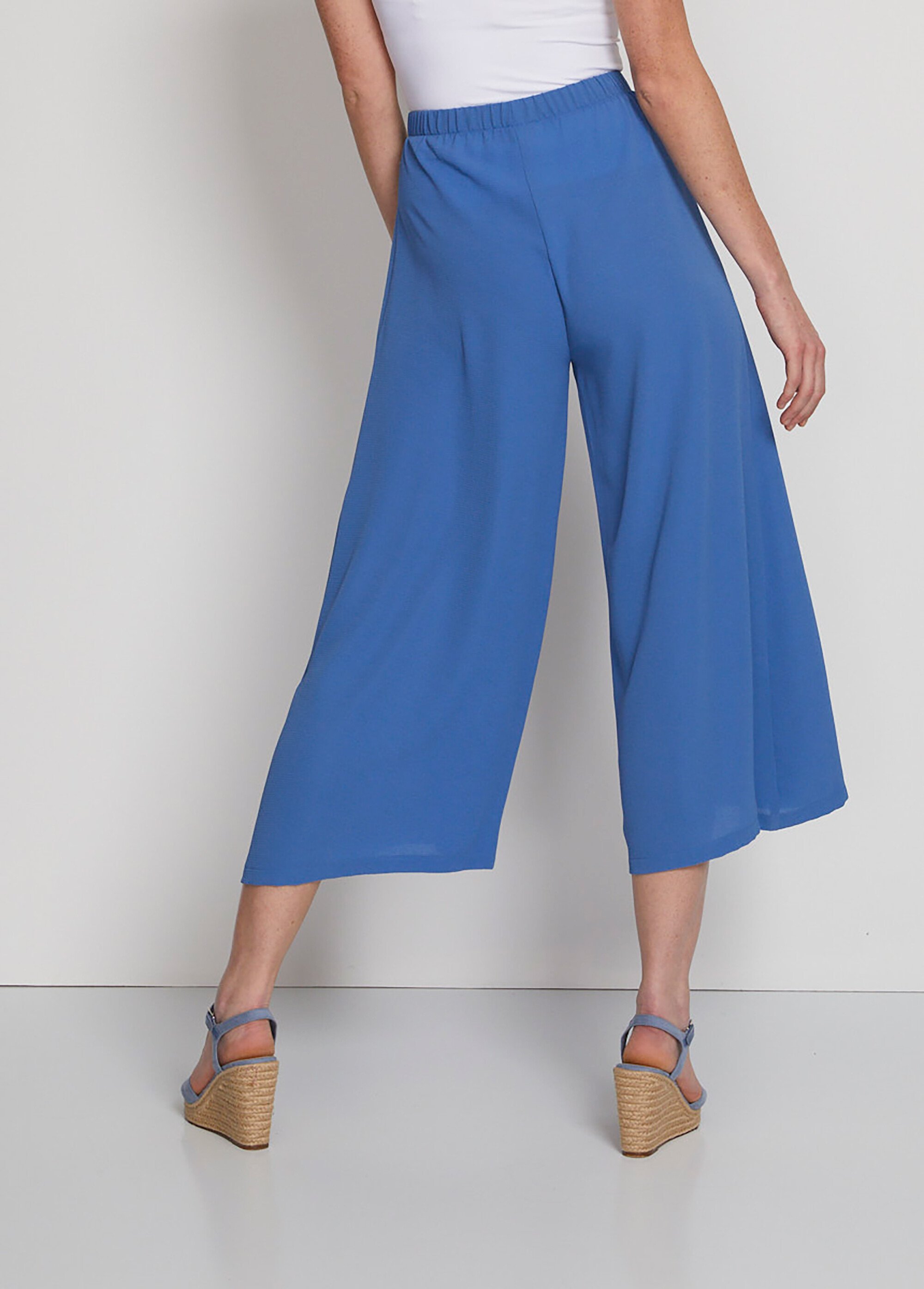 Jupe-pantalon taille élastiquée ample