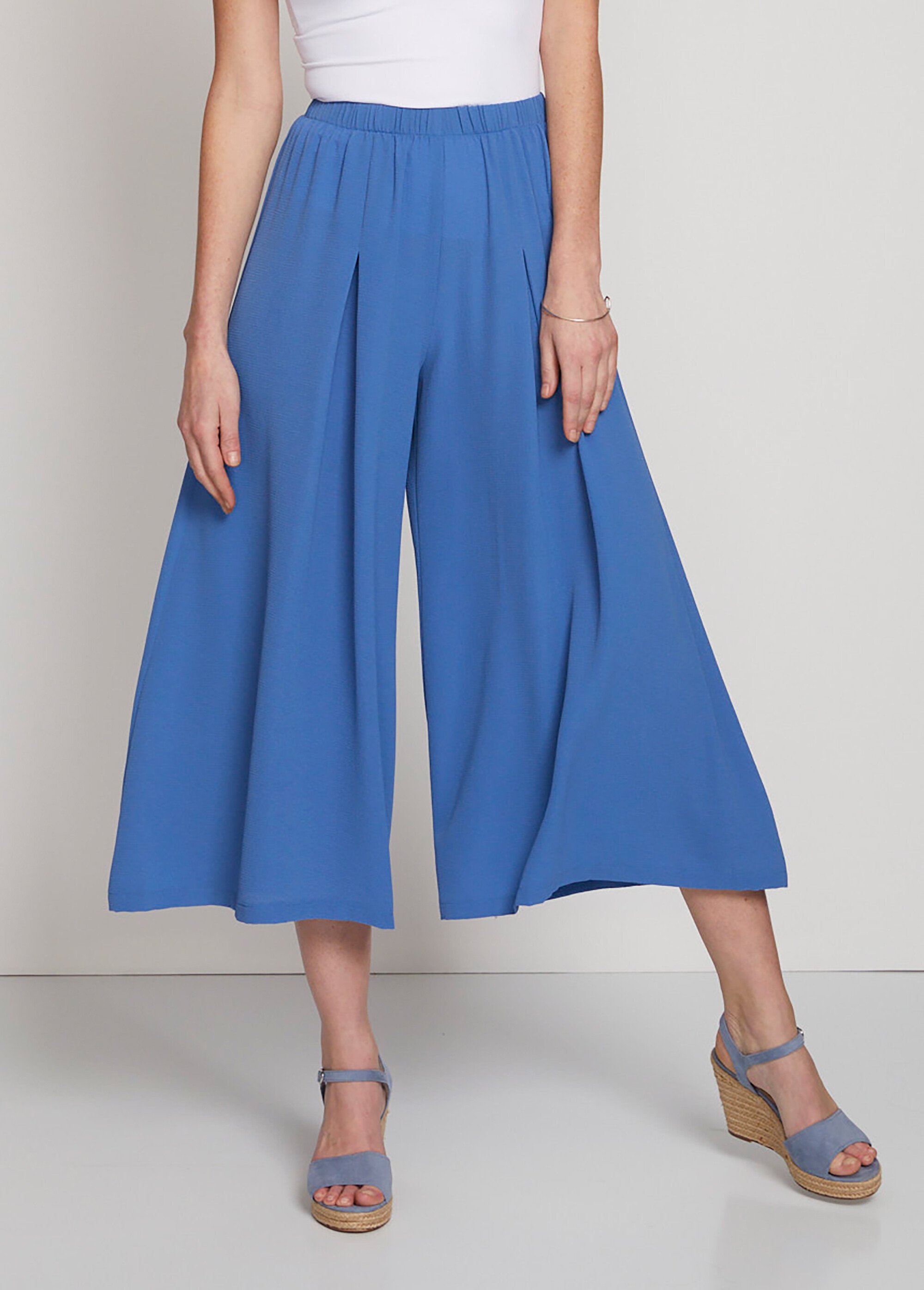 Jupe-pantalon taille élastiquée ample