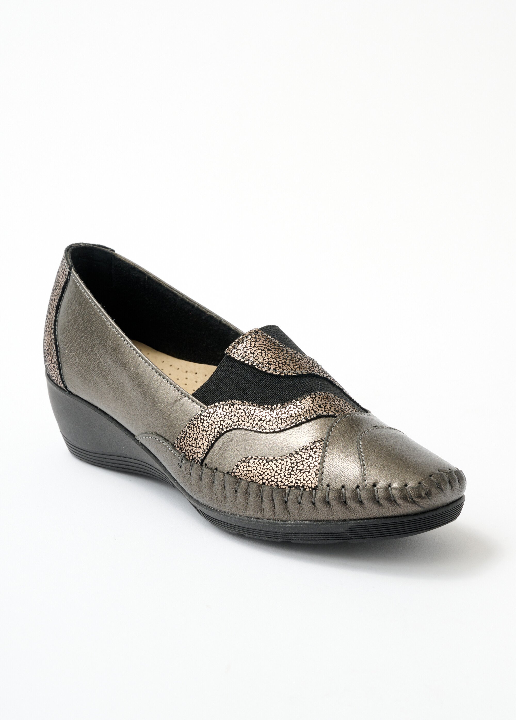 Mocassins cuir largeur confort fantaisie