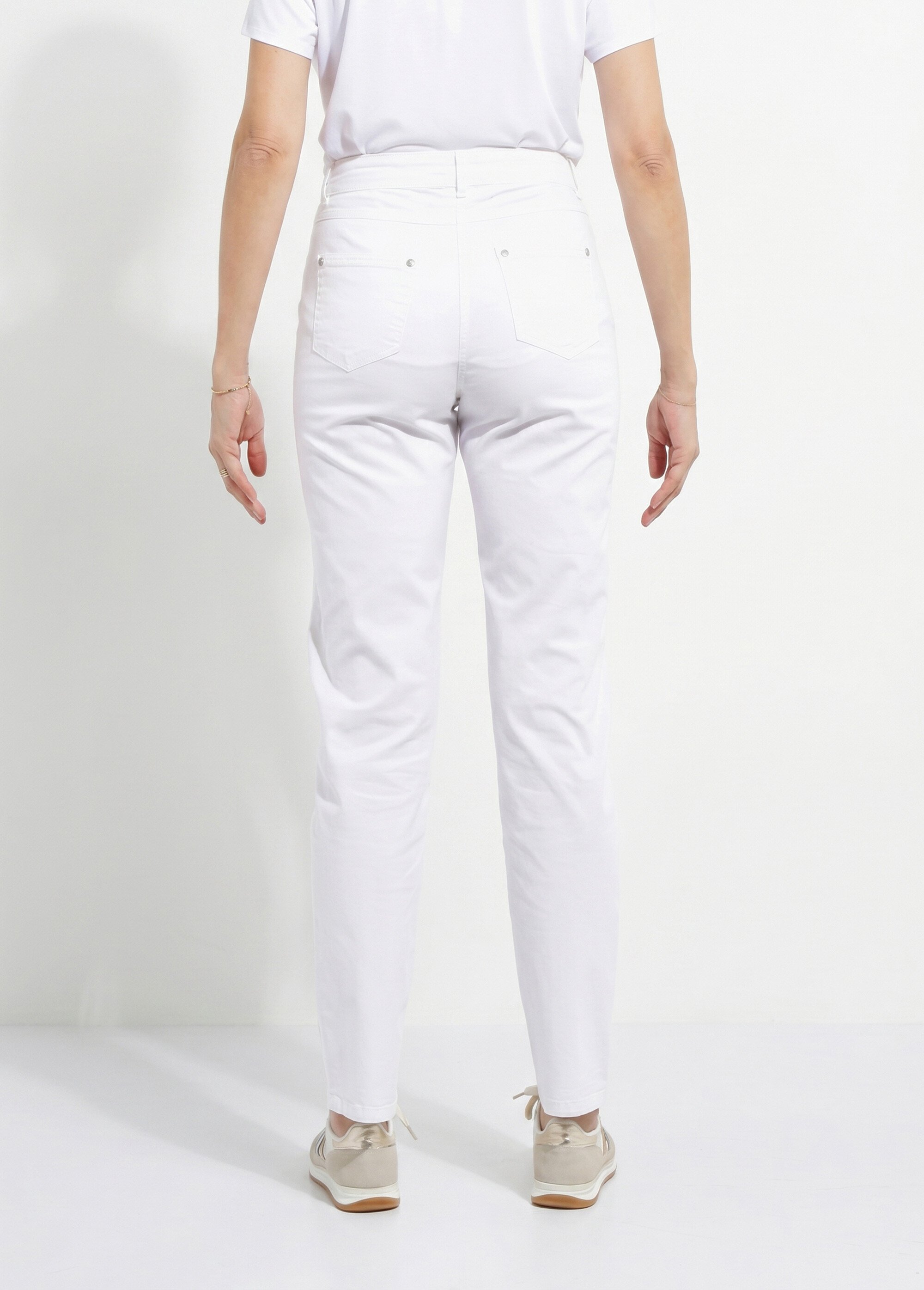 Pantalon droit 5 poches coton stretch