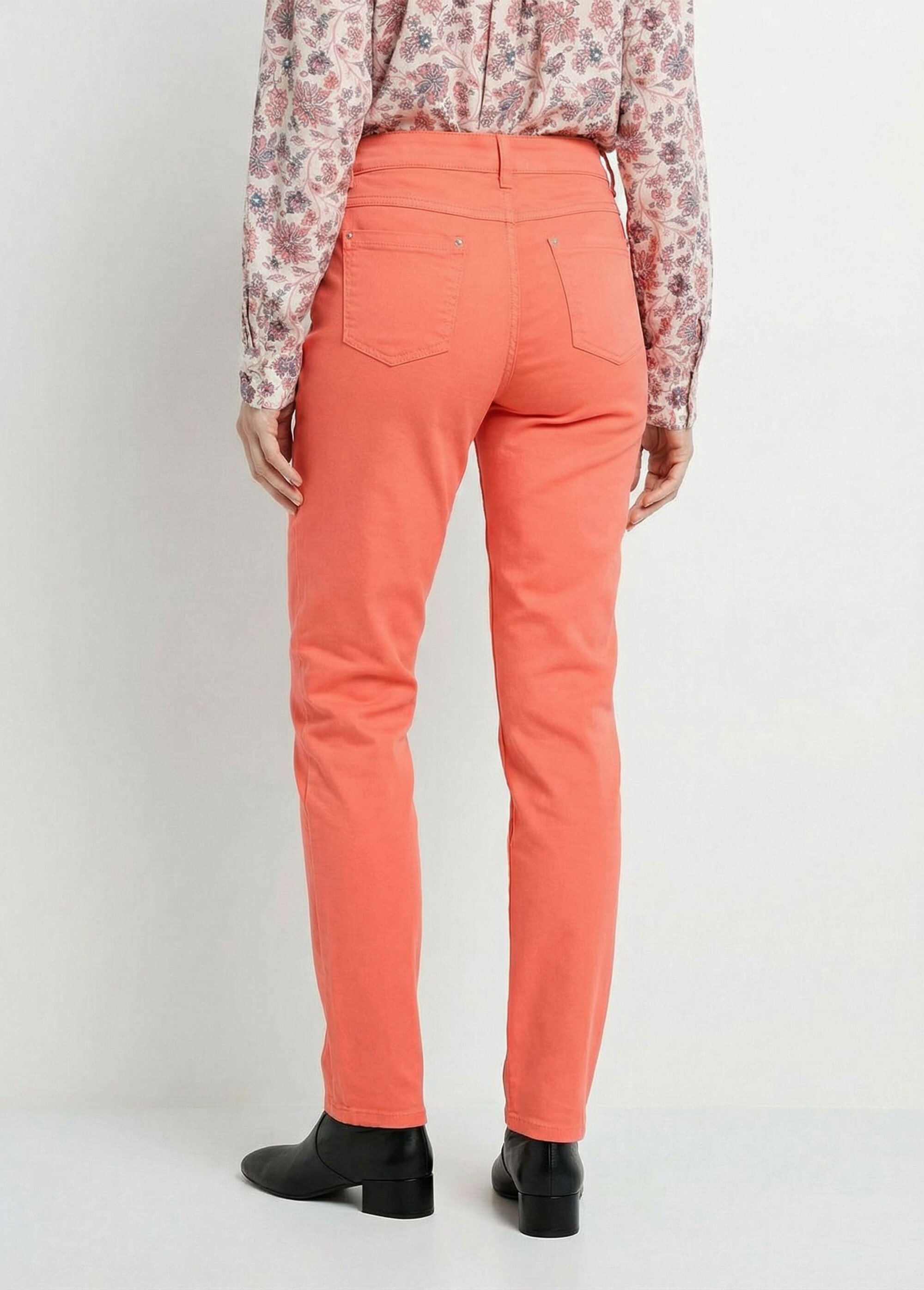 Pantalon droit 5 poches coton stretch