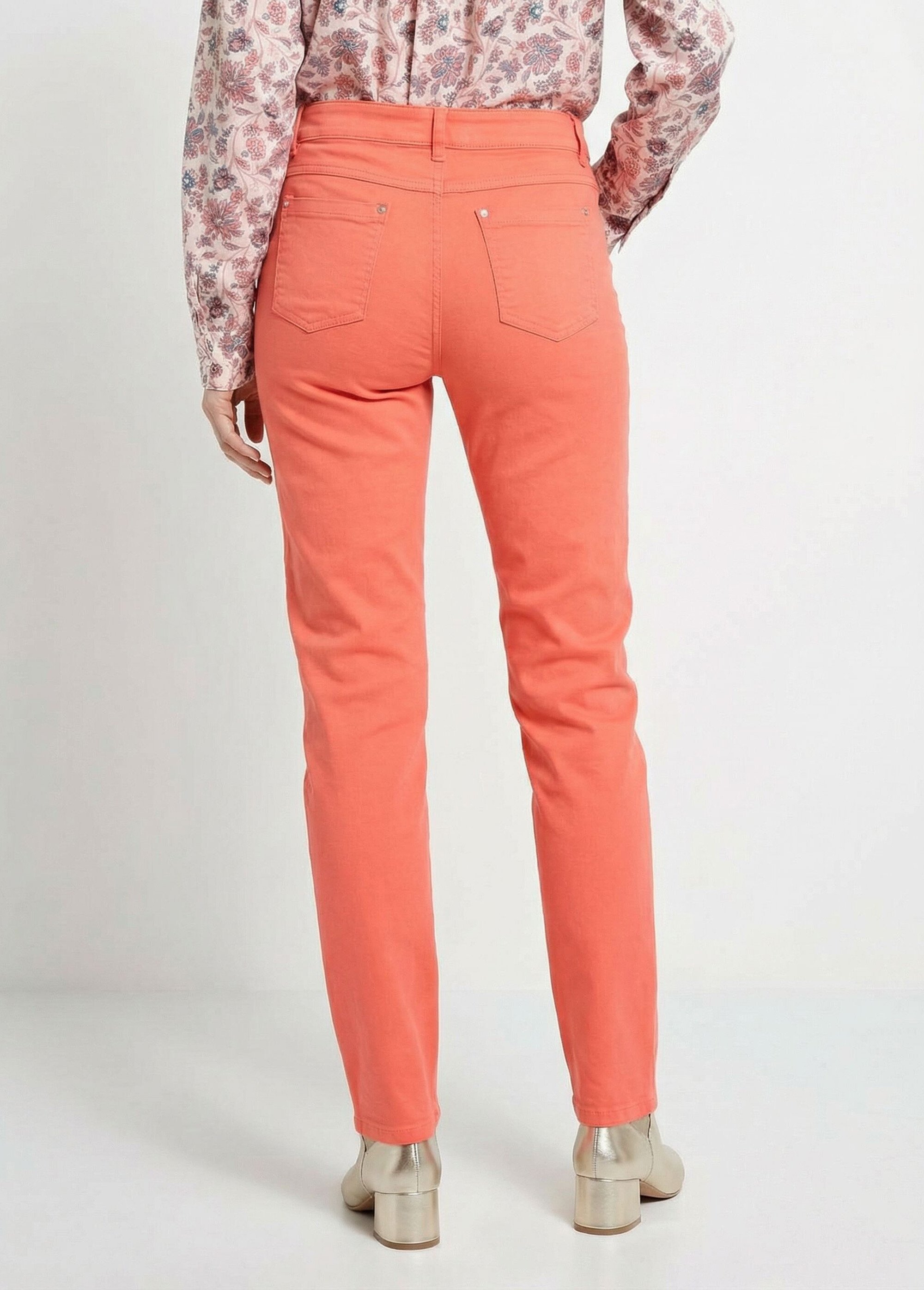 Pantalon droit 5 poches coton stretch