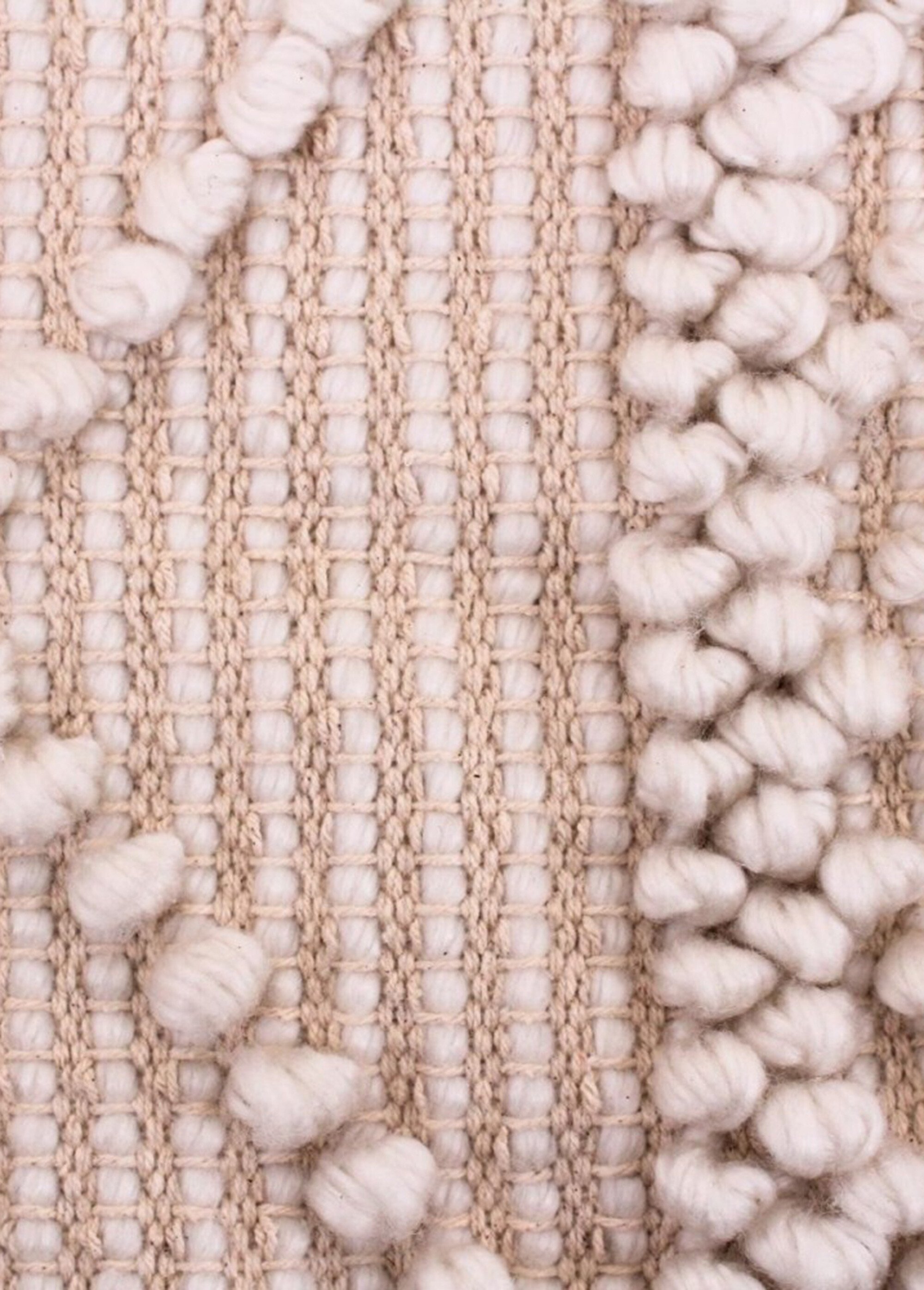 Tapis motifs en relief boules, 110x60cm Beige NOR-21174 DE2