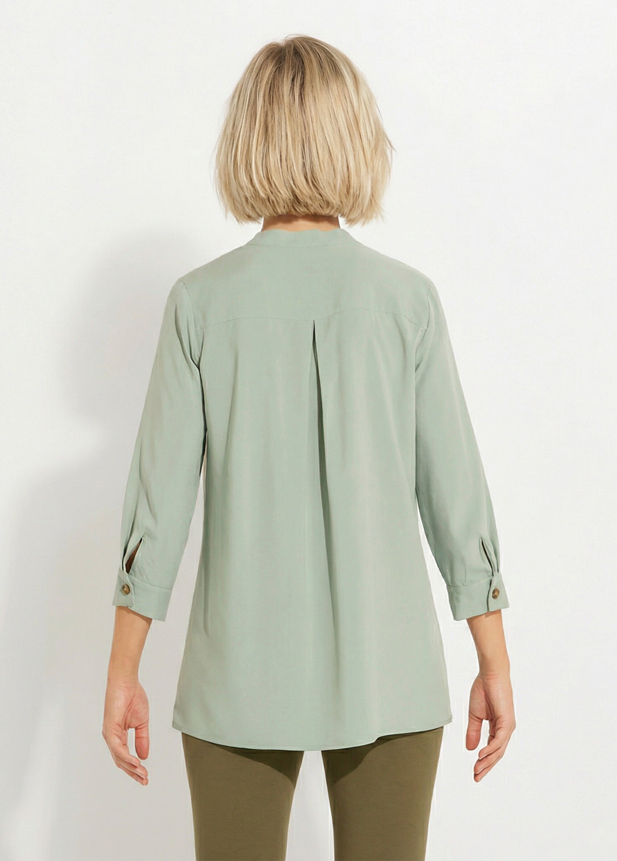 Tunique ample longue manches 3/4 Femme Vert CELSO DO1