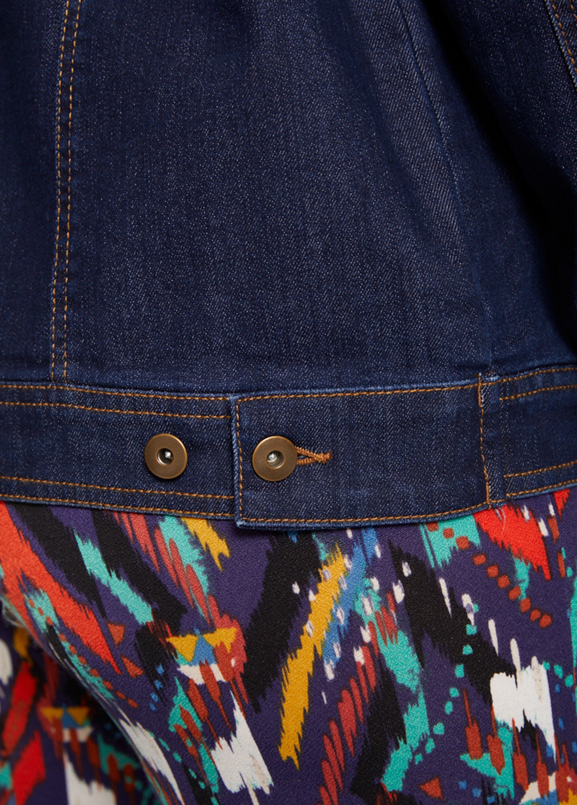 Veste en jean droite boutonnée Femme Bleu TEXIER DE2