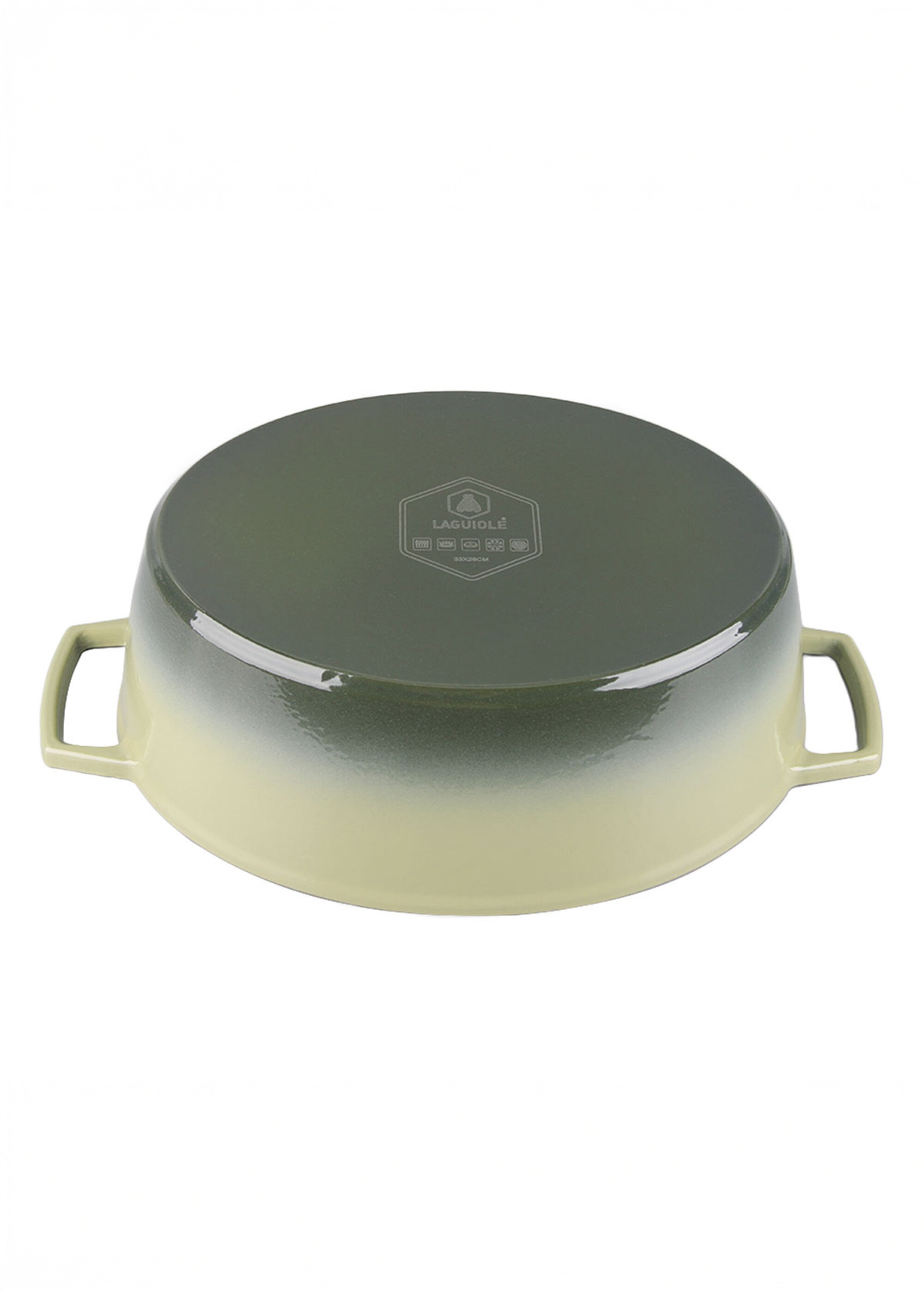 Cocotte fonte ovale 33cm, Masseiron 4O Vert 9110260 UN1
