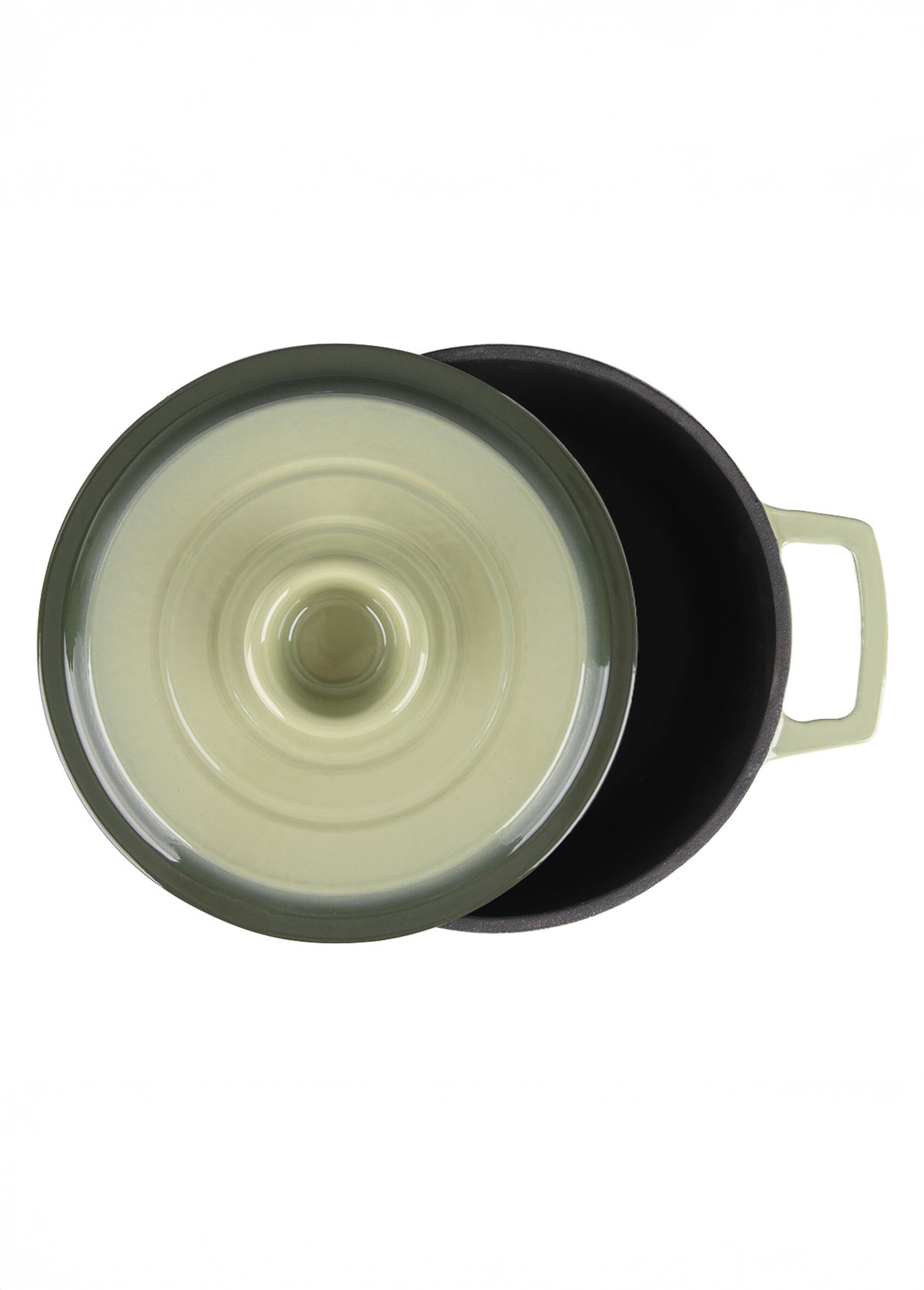 Cocotte fonte ronde 25cm, Masseiron 4O Vert 9110255 OV1