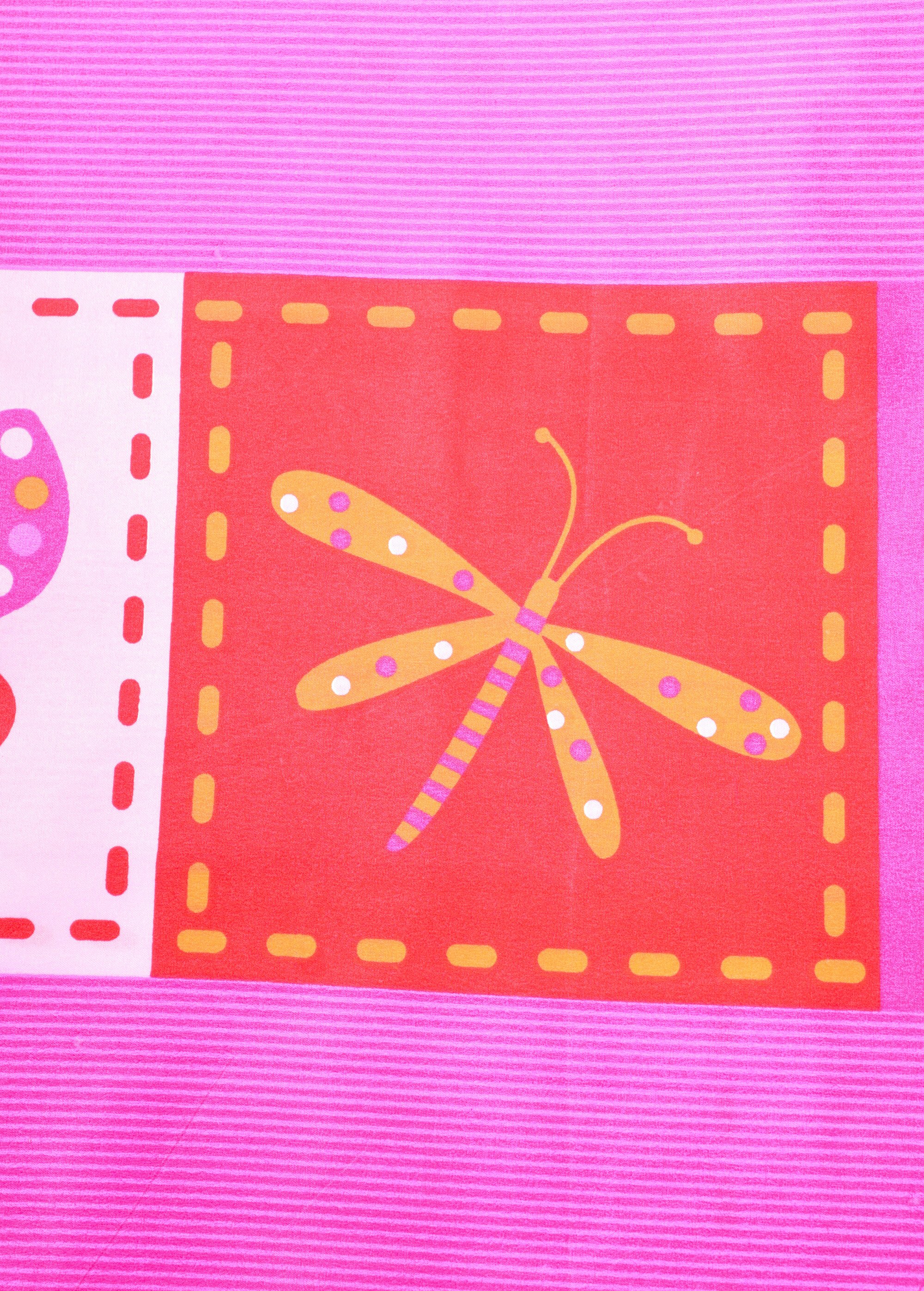 Coupon ameublement kids, libellules ROSE COT68212-1 DE3