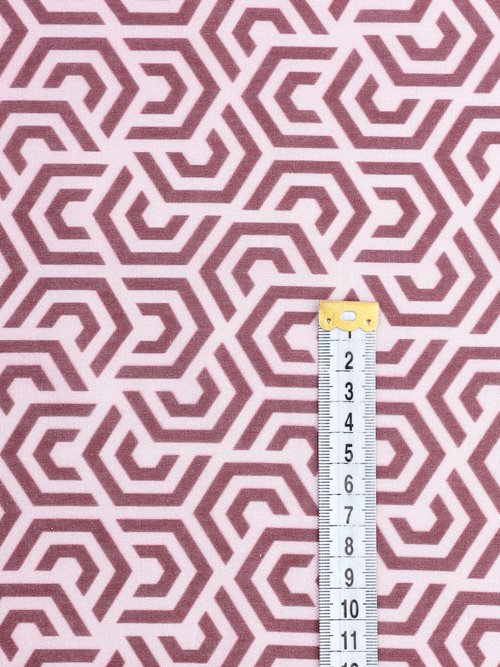 Coupon habillement, imprimé fantaisie ROSE COT96829-1 DE1