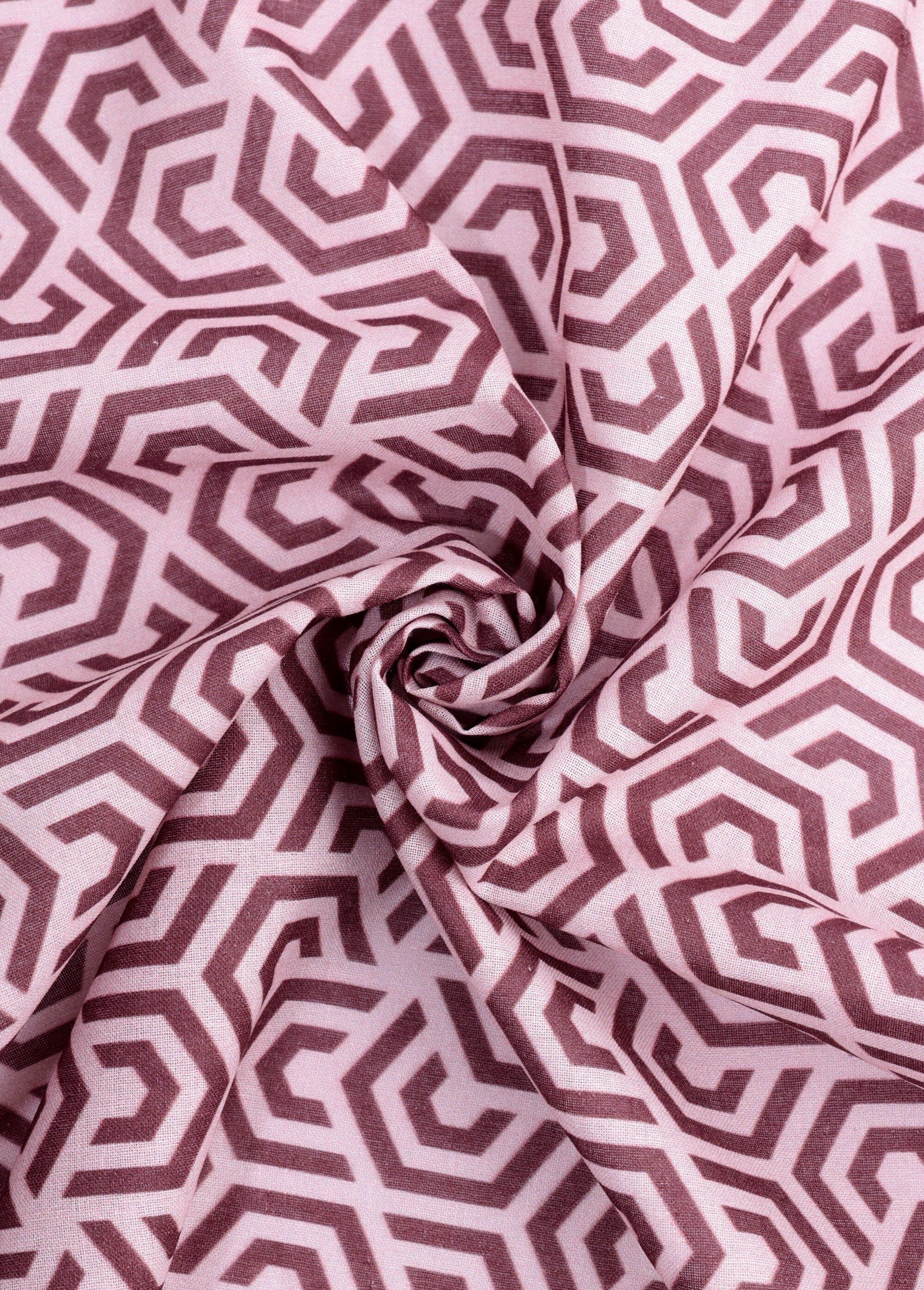 Coupon habillement, imprimé fantaisie ROSE COT96829-1 FA1