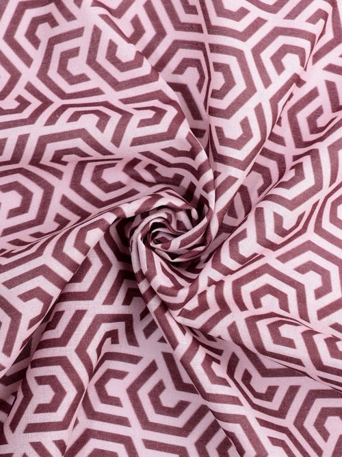 Coupon habillement, imprimé fantaisie ROSE COT96829-1 FA1