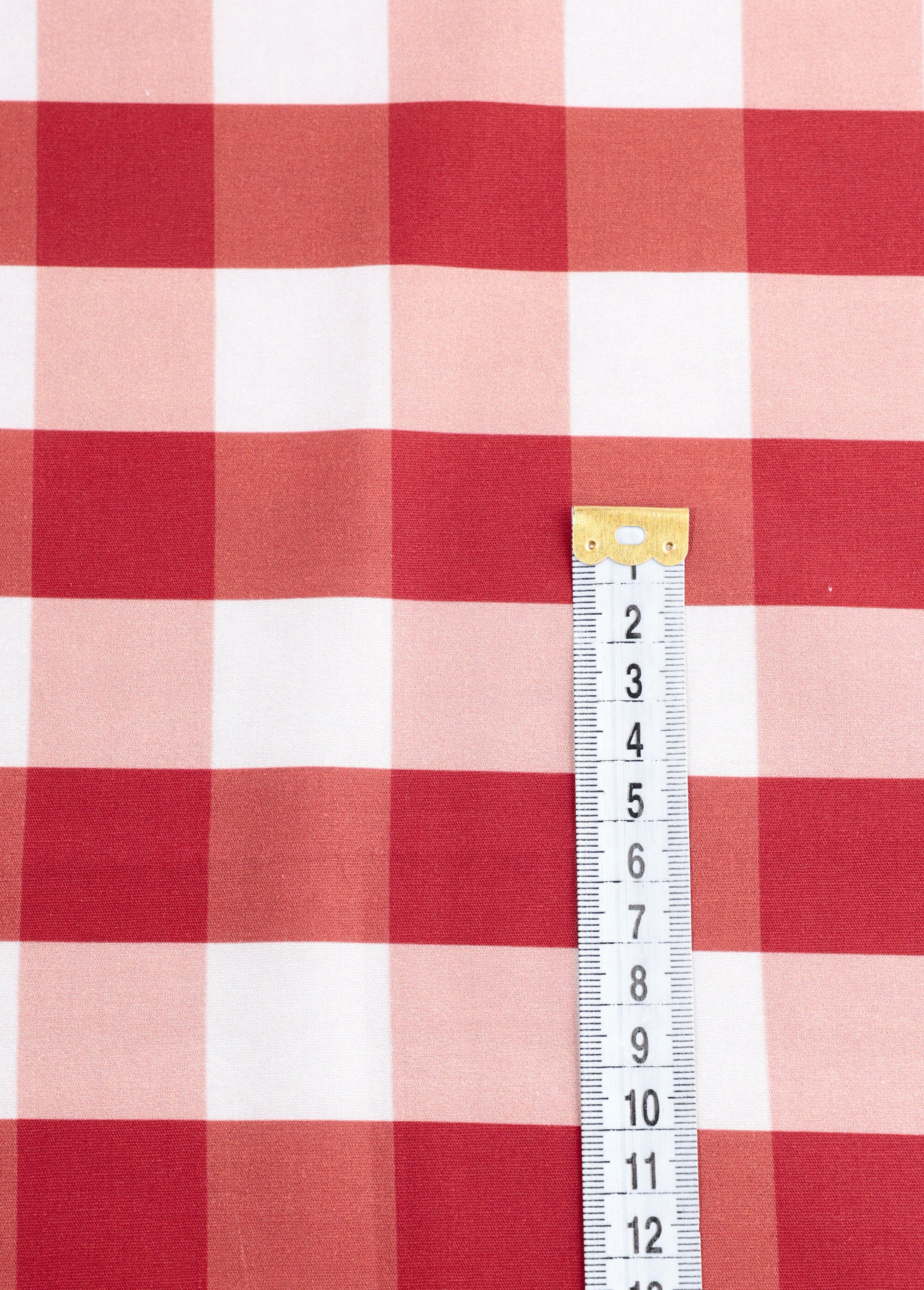 Coupon habillement, imprimé fantaisie ROUGE COT96829-1 DE1