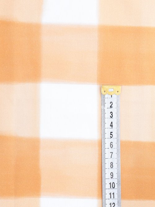 Coupon tissu habillement motif fantaisie MARRON COT96829 DE1