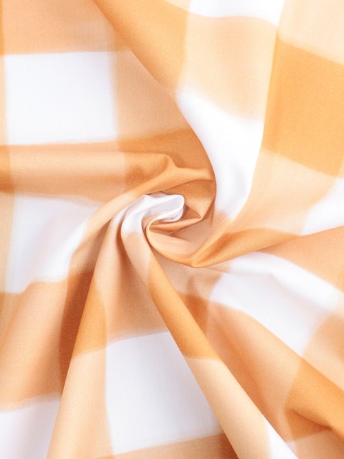 Coupon tissu habillement motif fantaisie MARRON COT96829 FA1