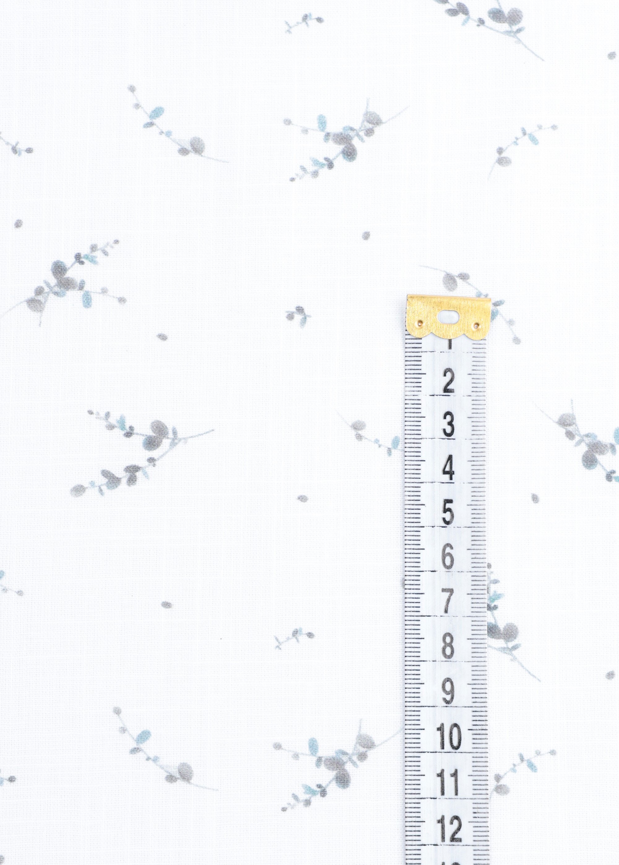 Coupon tissu habillement motif fantaisie BLANC COT96829 DE1