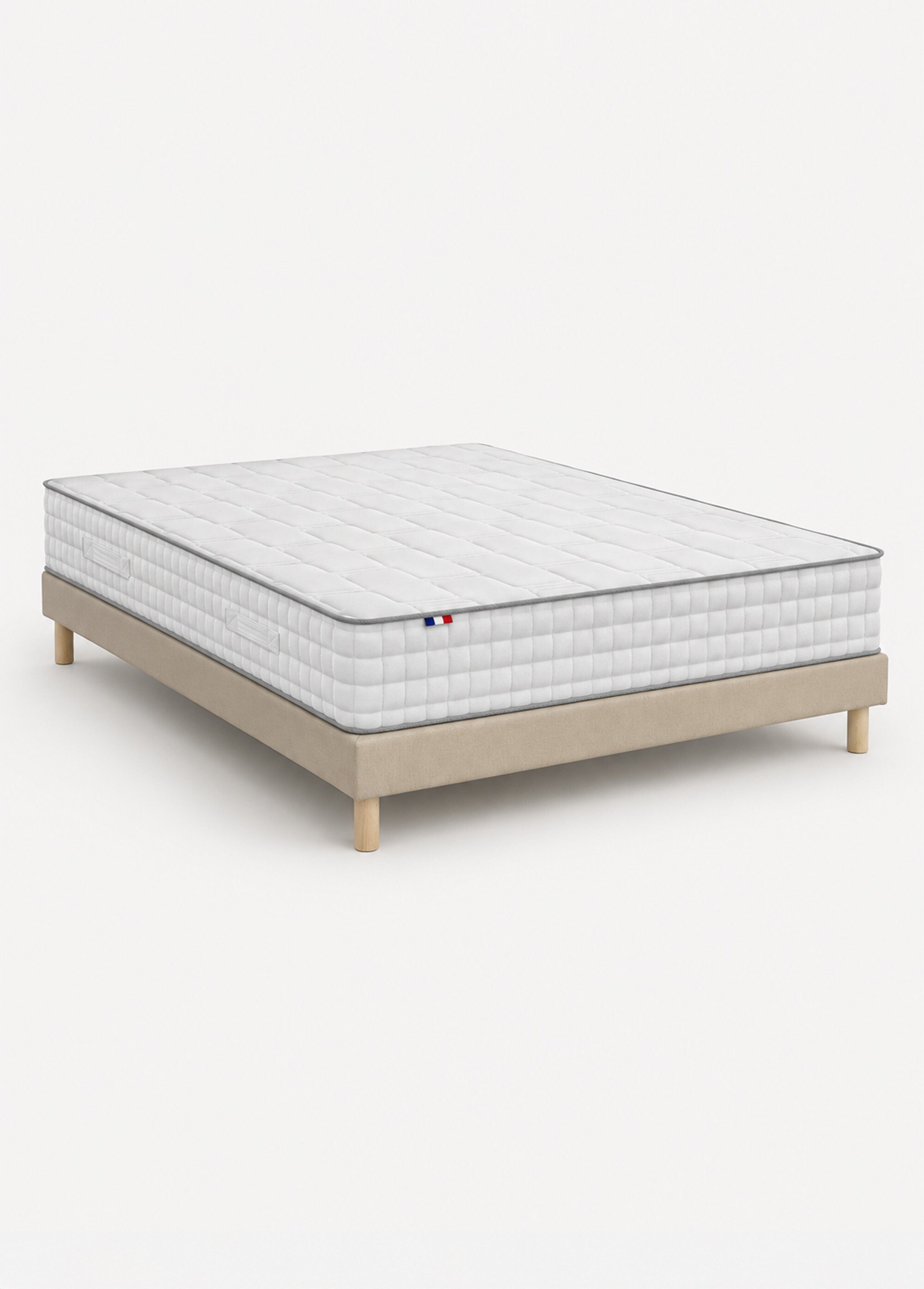 Ensemble Matelas ressorts + Sommier tapissier