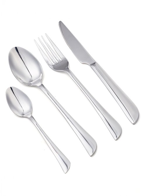 Ménagère 24 pièces inox brillant, Théa Gris 9160500 DE1