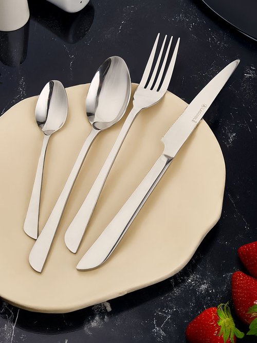 Ménagère 24 pièces inox brillant, Théa Gris 9160500 SI1