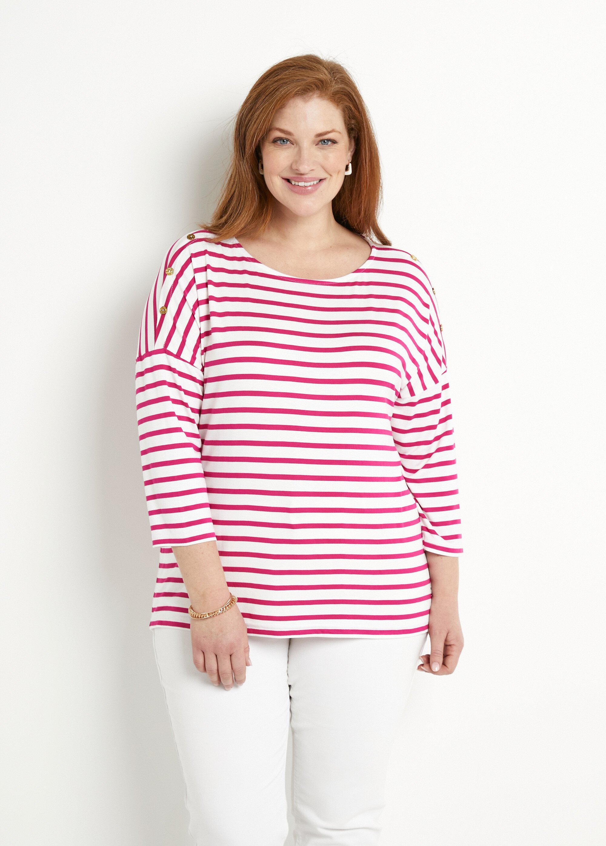 T-shirt marinière rayé court manches longues