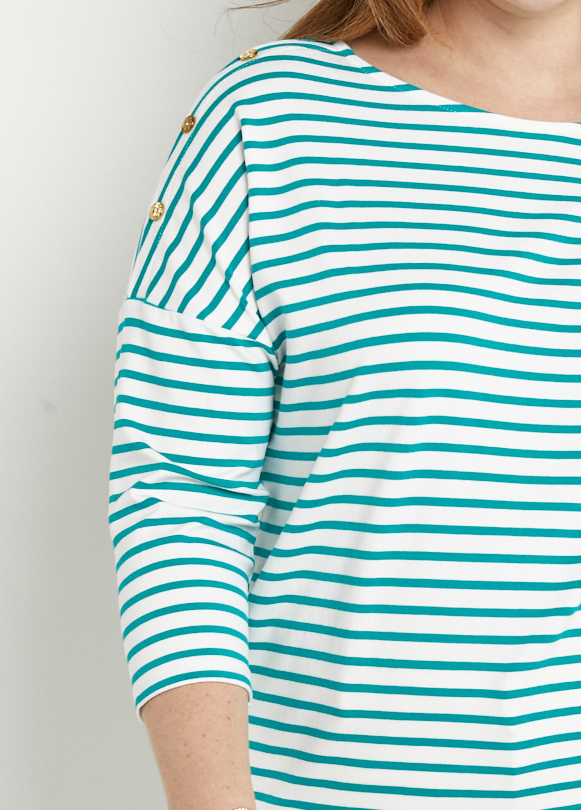 T-shirt marinière rayé court manches longues