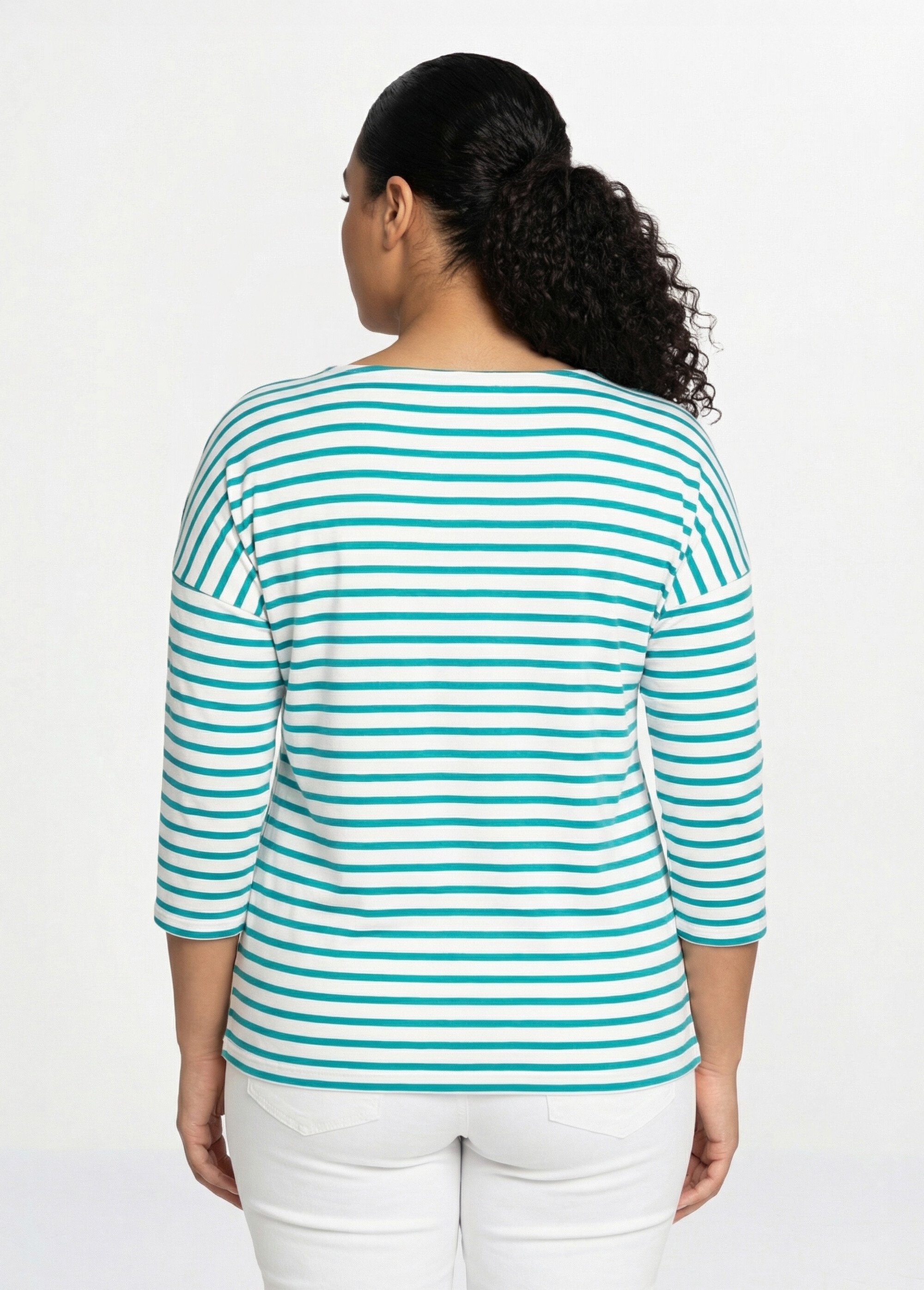 T-shirt marinière rayé court manches longues