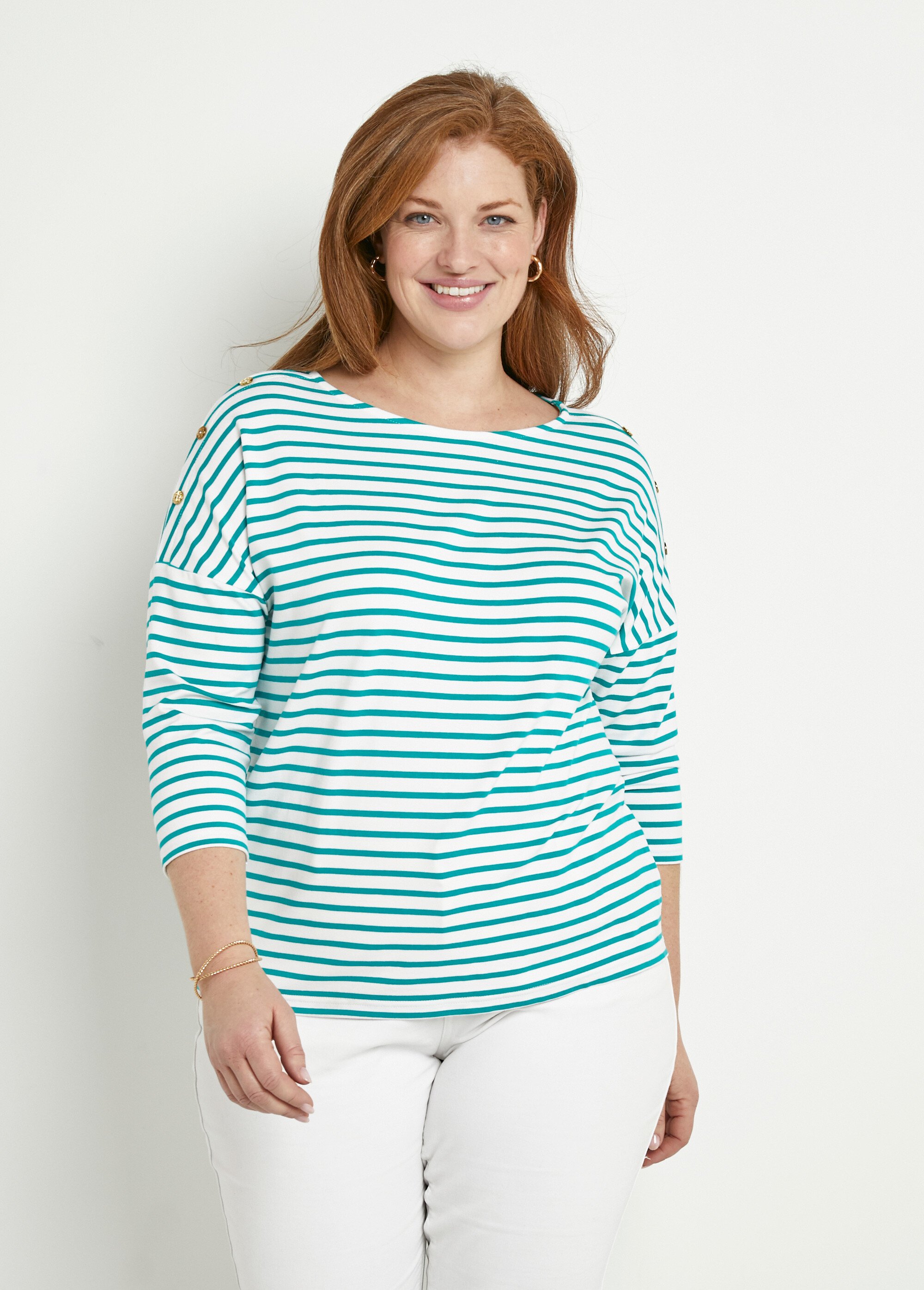 T-shirt marinière rayé court manches longues