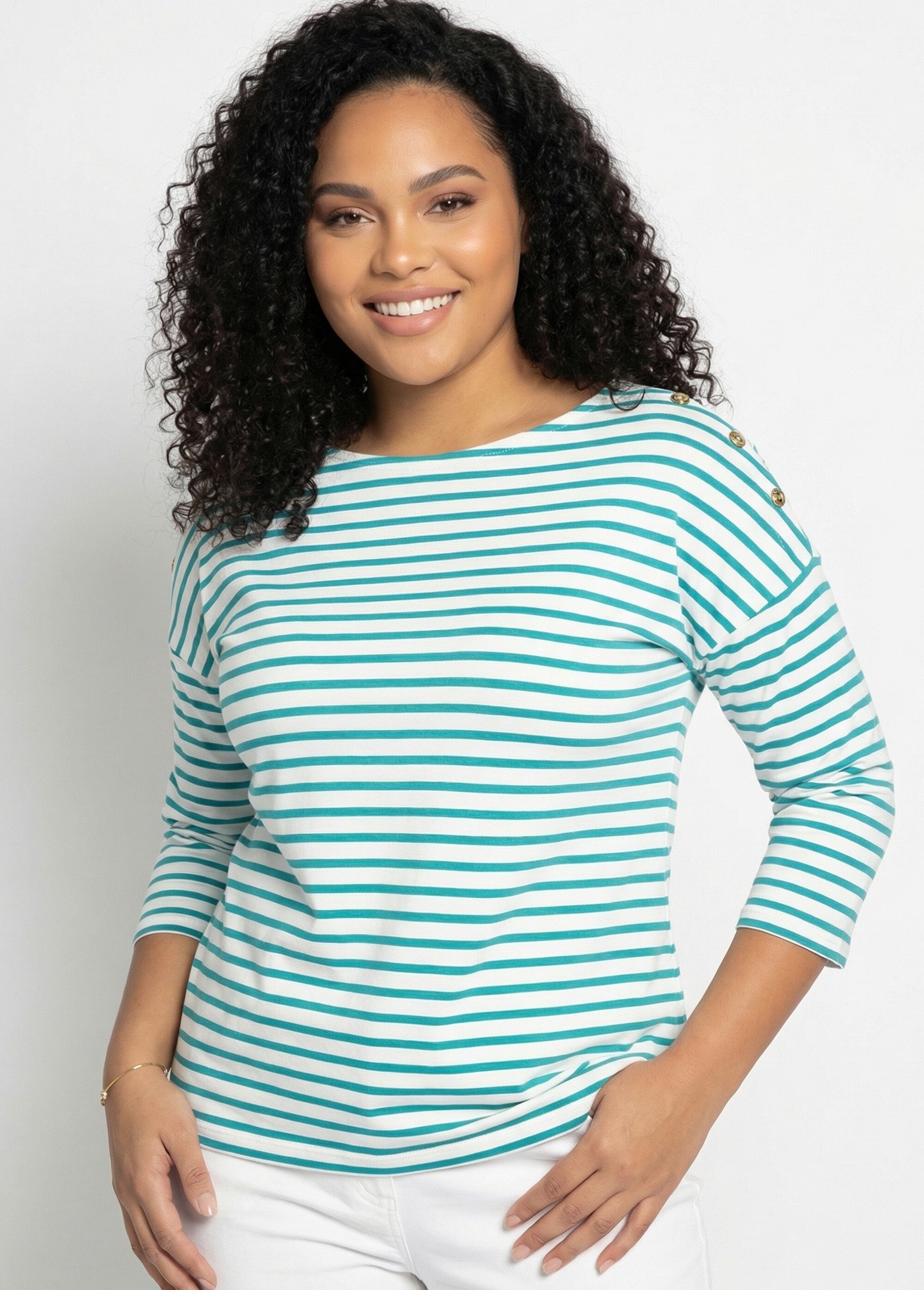 T-shirt marinière rayé court manches longues