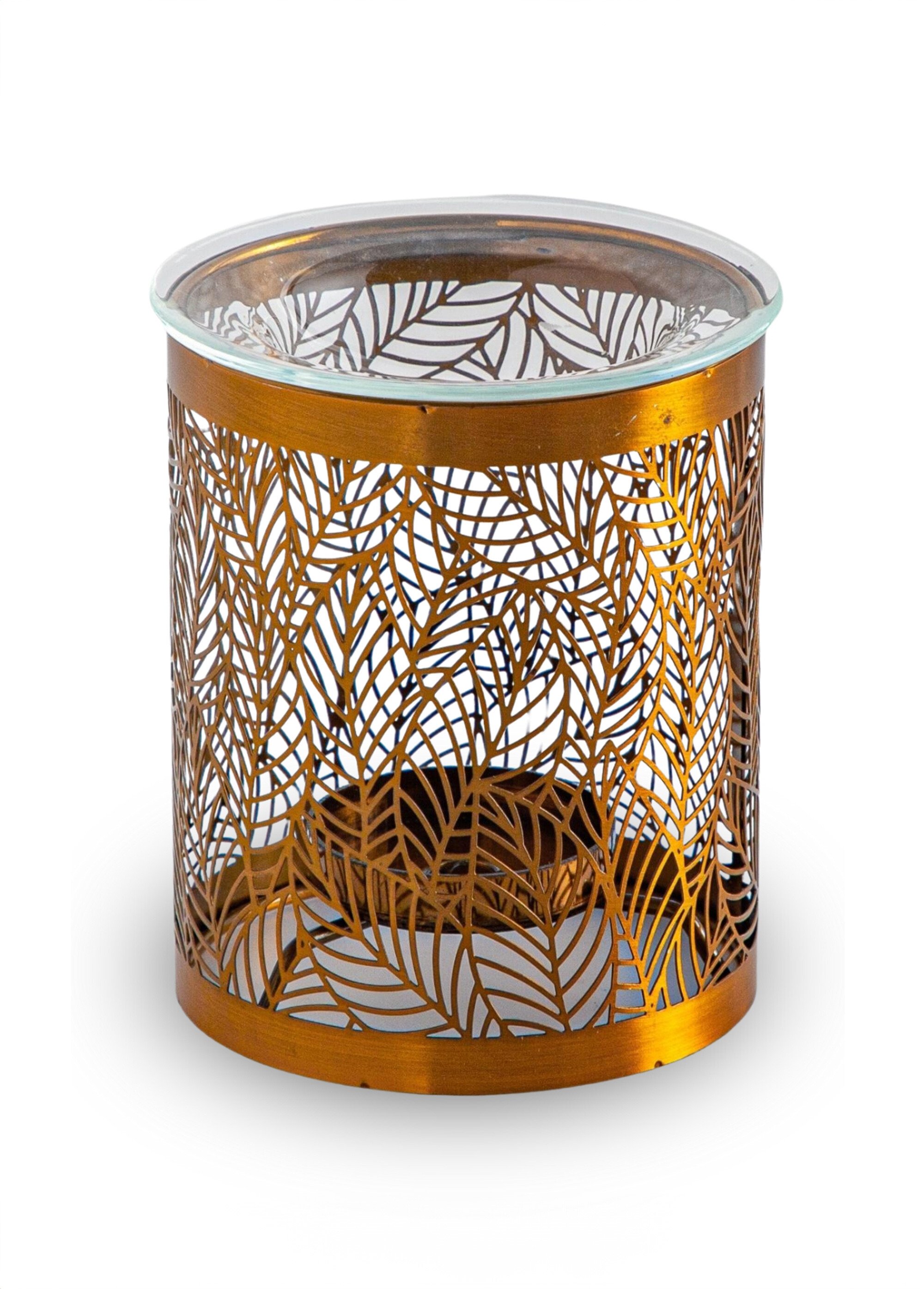Brûle-parfum ajouré en métal Doré ZENMETALLY FA1