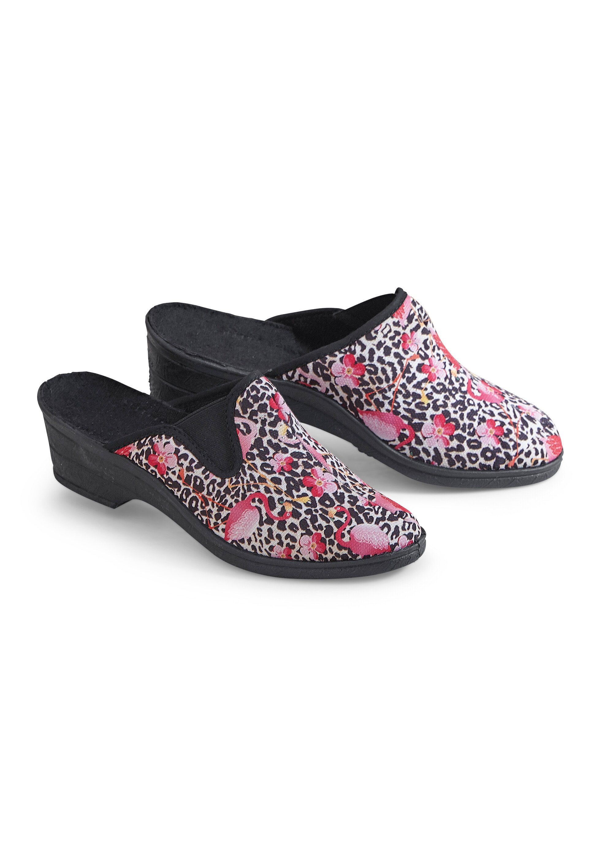 Chausson mule toile largeur confort