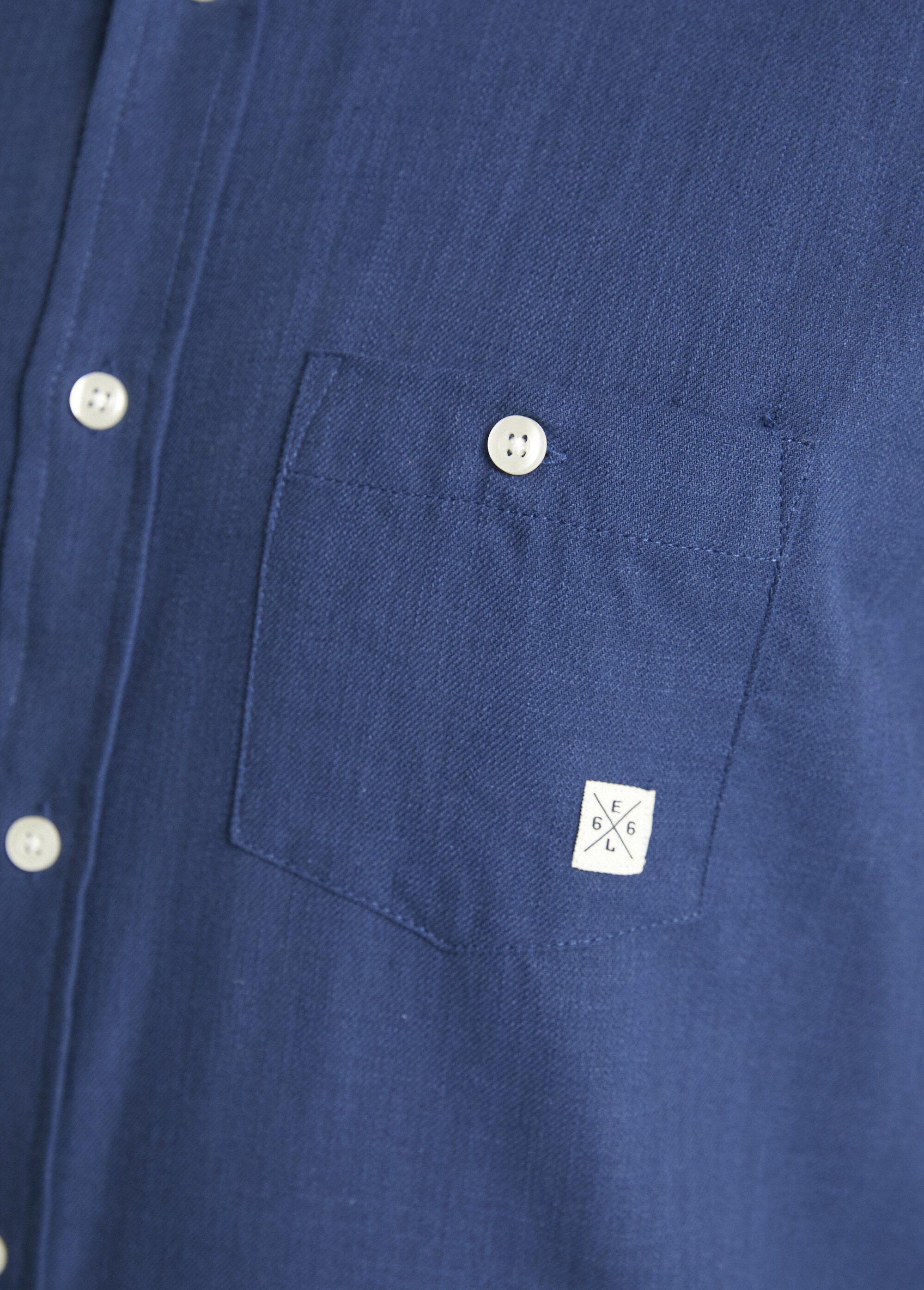 Chemise manches longues uni ou carreaux coton Homme Bleu FAVORI DE3