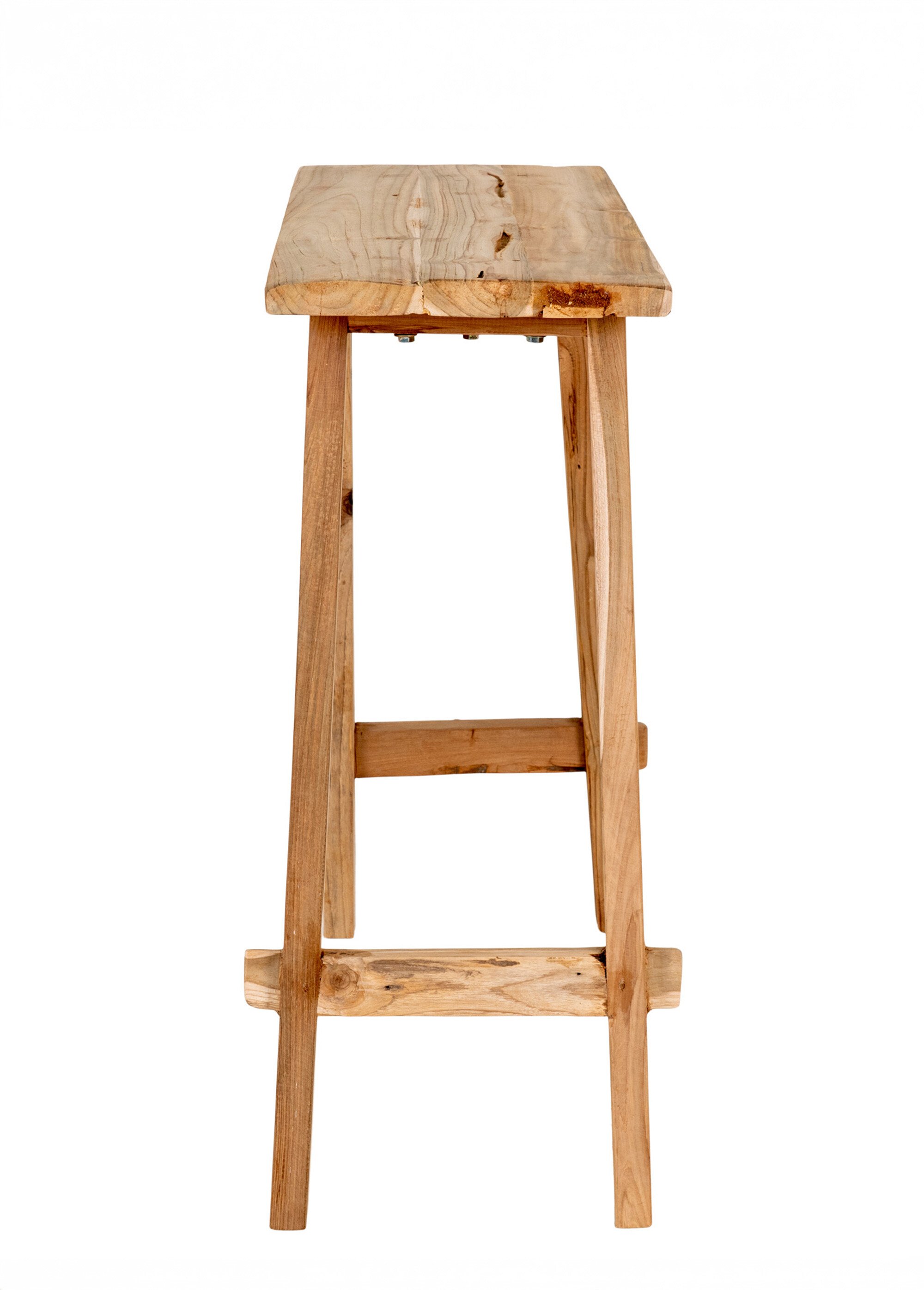 Console teck massif, style rustique chic BEIGE HN-2301090 DE2